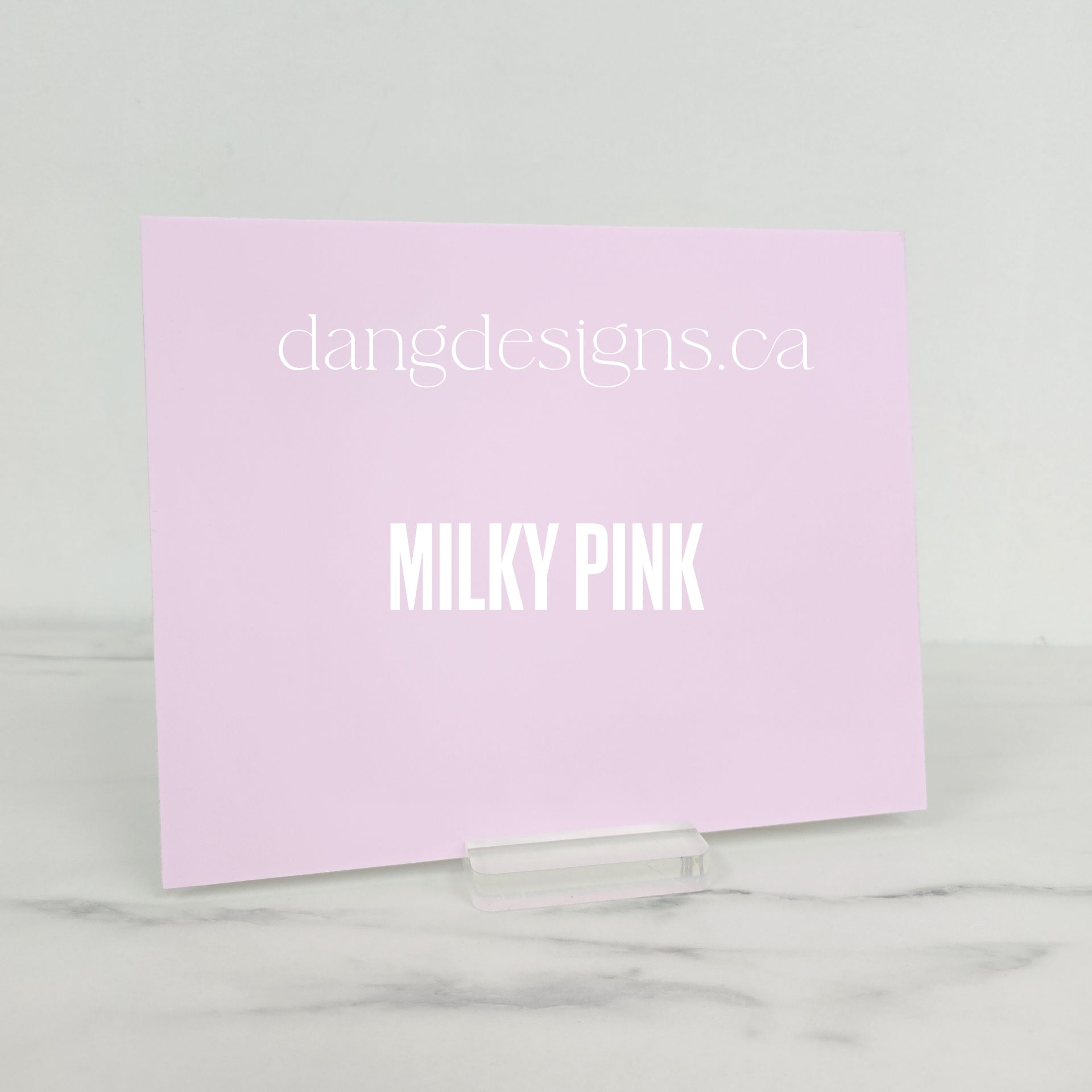 Milky Pink Acrylic Sheet – Dang Designs
