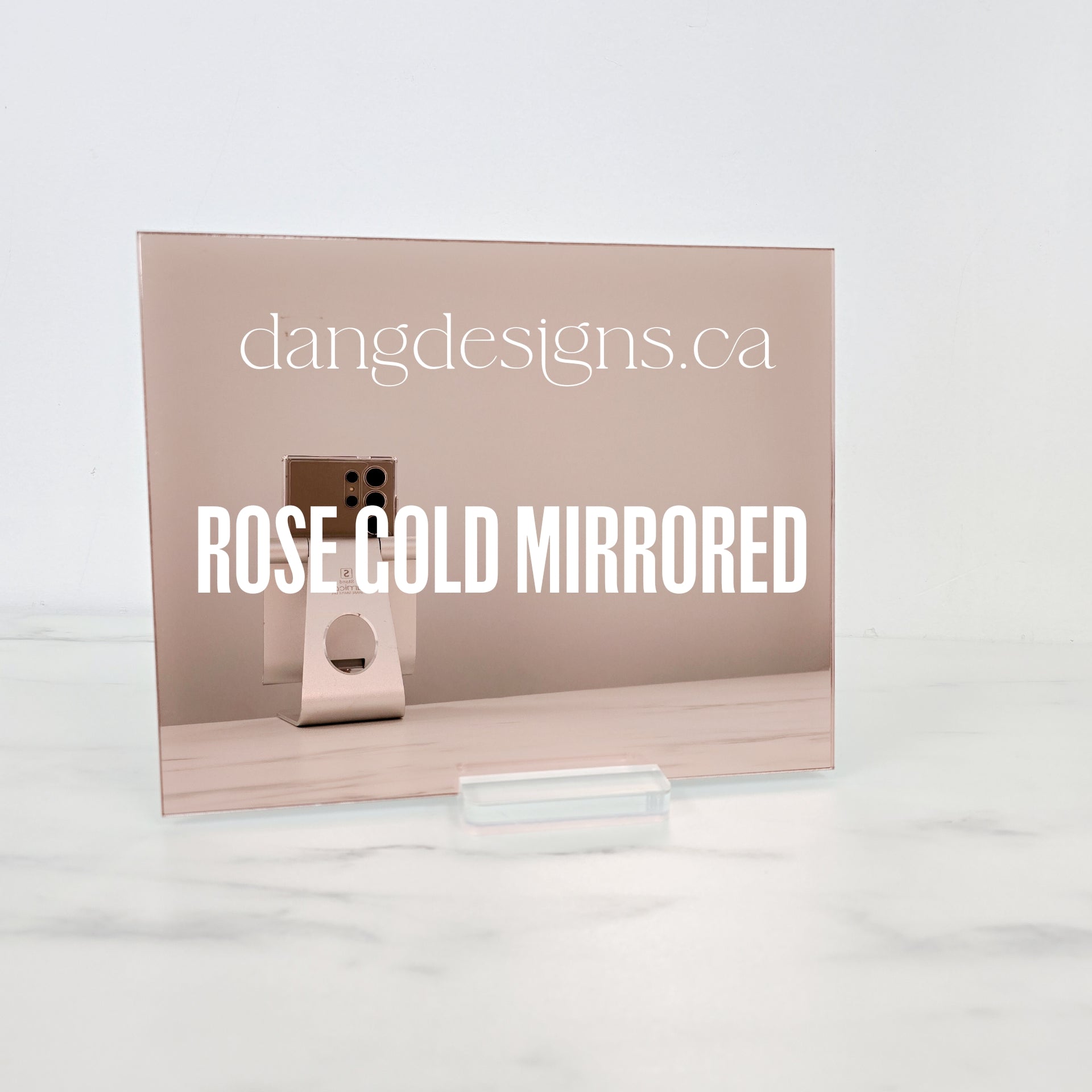 Rose Gold Mirrored Acrylic Sheet