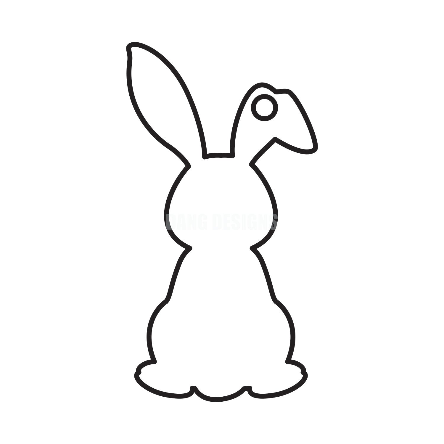 Bunny Butt Acrylic Blank