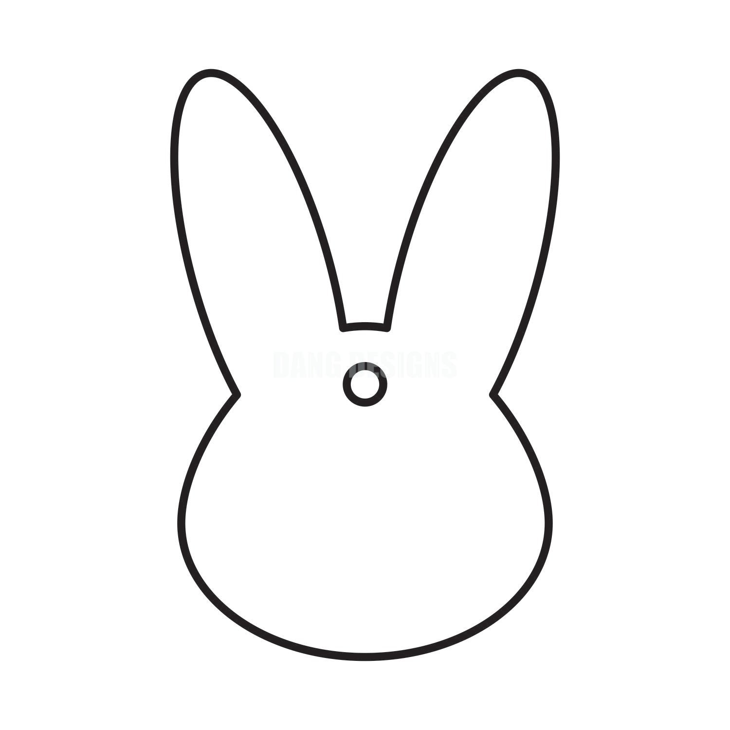 Bunny Head Acrylic Blank