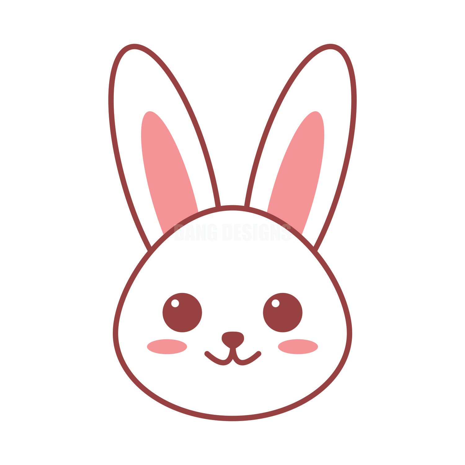 Bunny Head Acrylic Blank