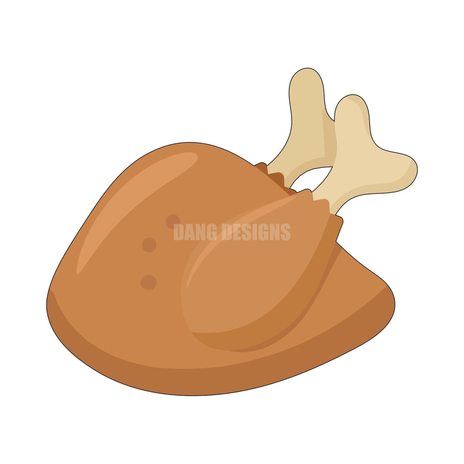 Cooked Turkey Acrylic Blank