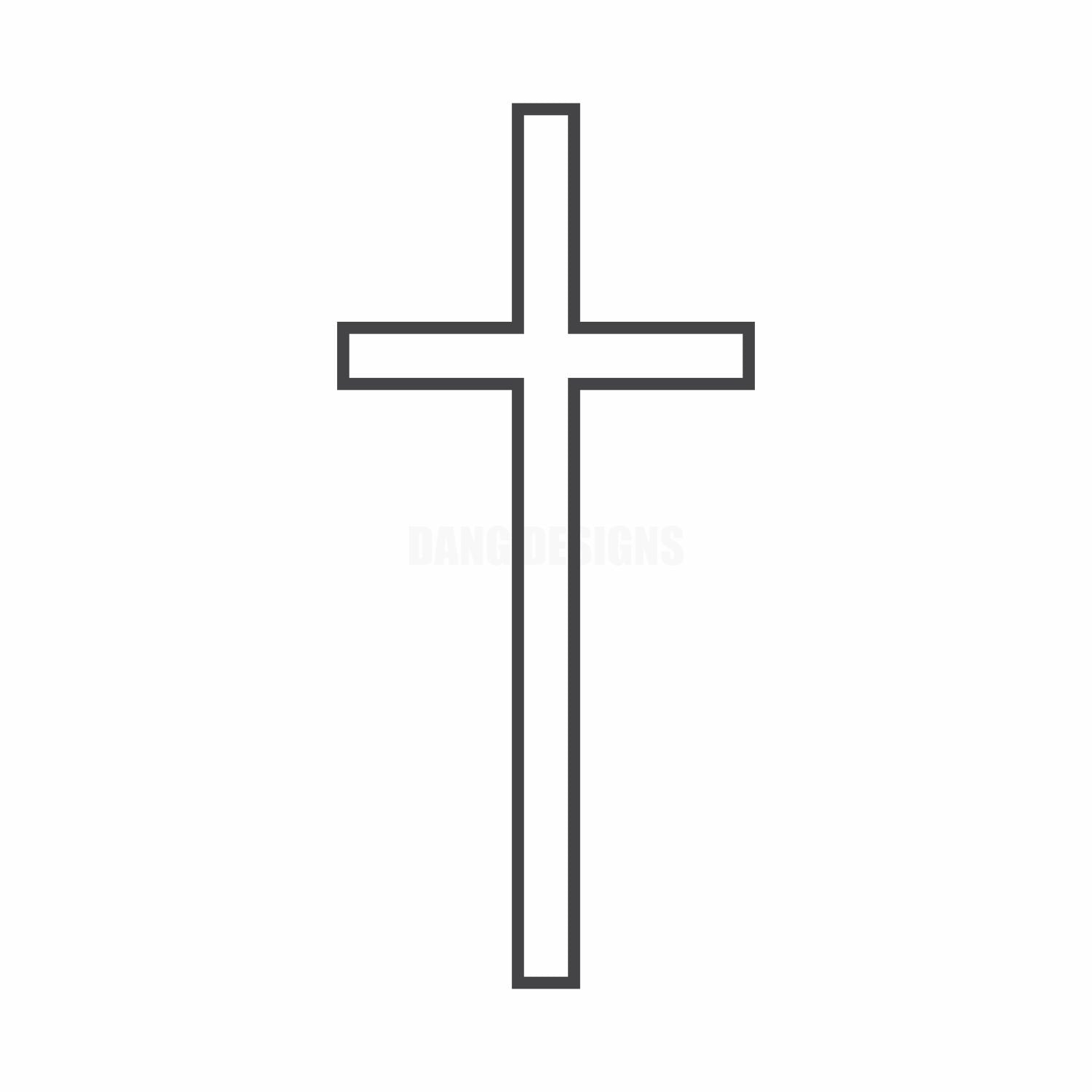 Crucifix Cross Acrylic Blank | 6 - 12"