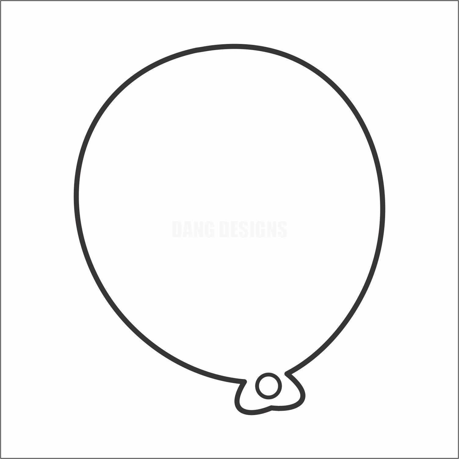 Cute Balloon Acrylic Blank