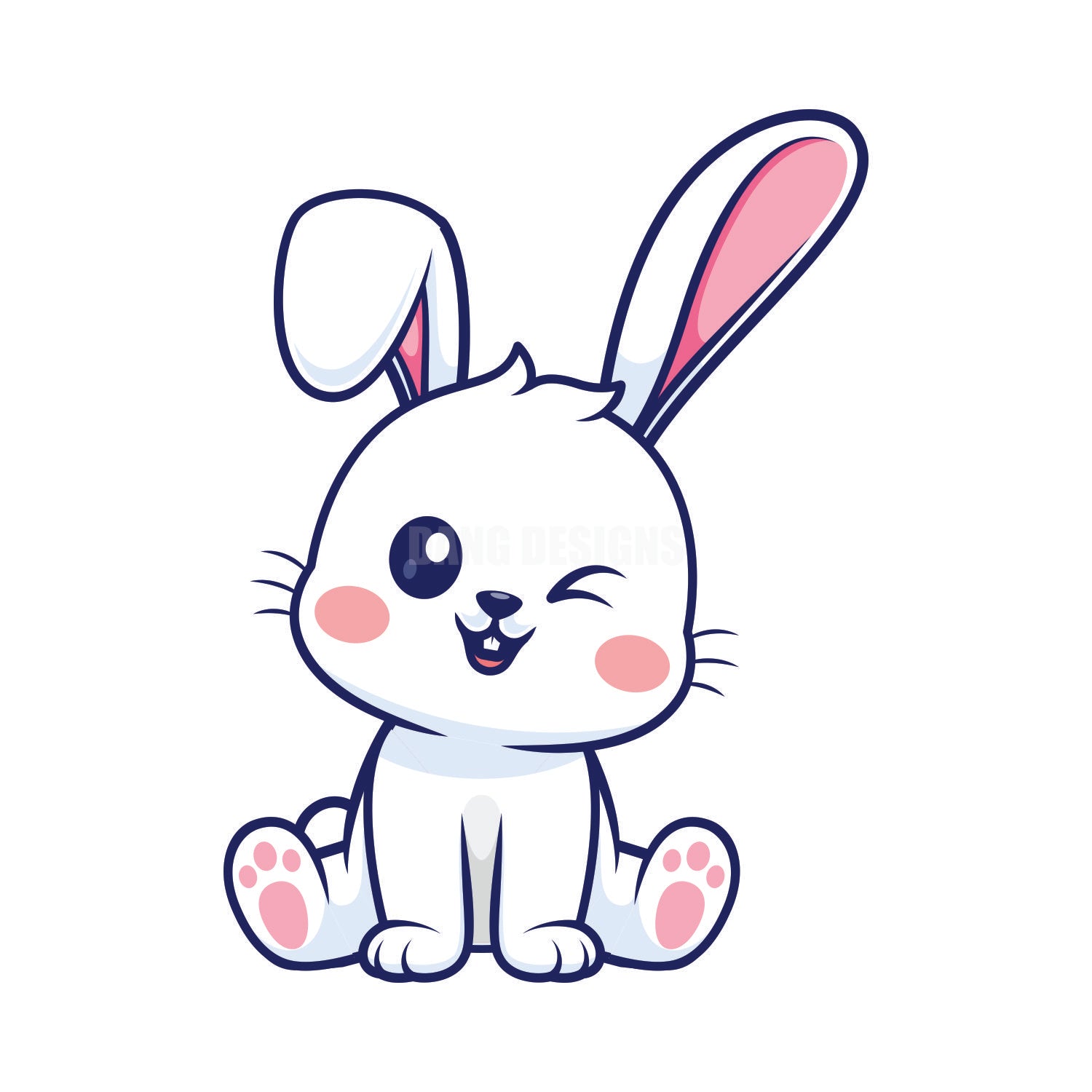Cute Bunny Acrylic Blank