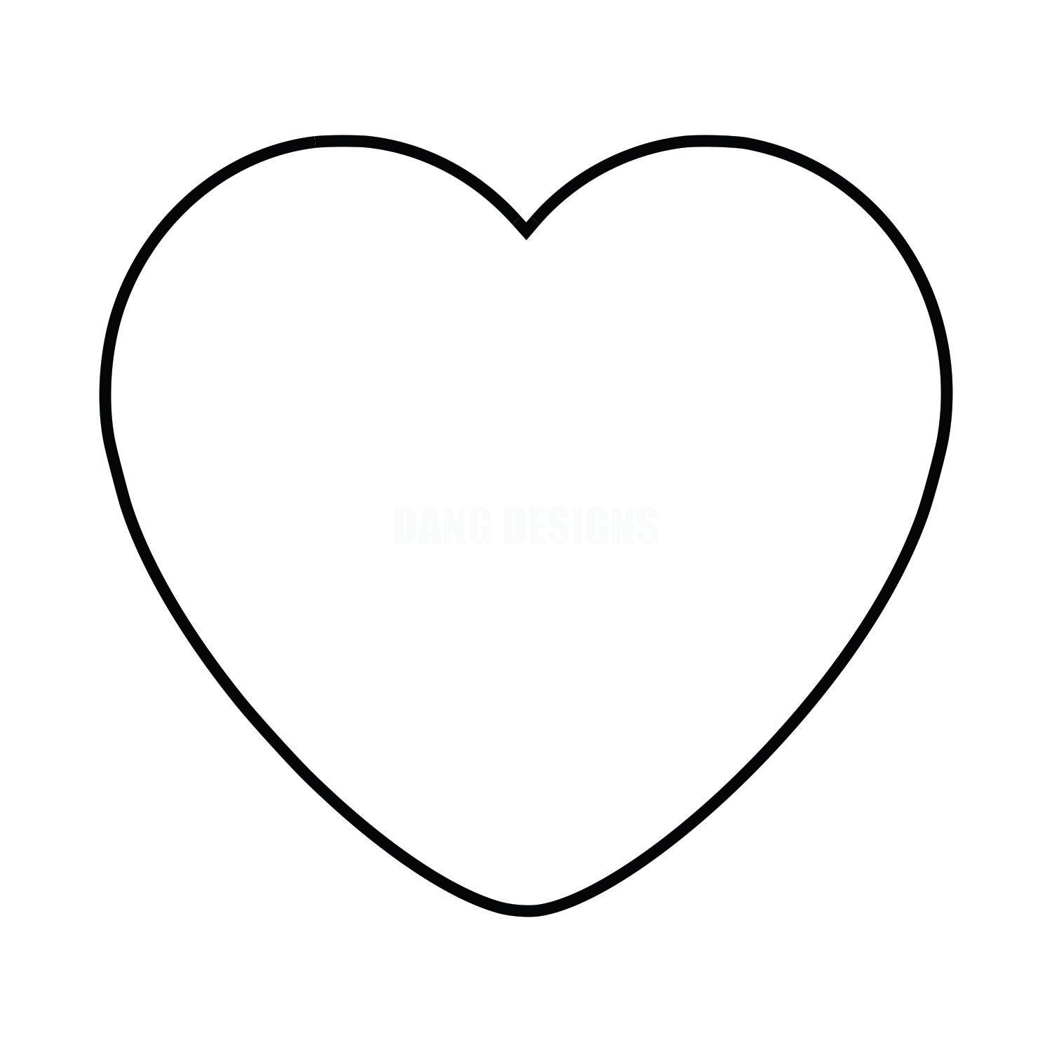 Cute Heart Acrylic Blank