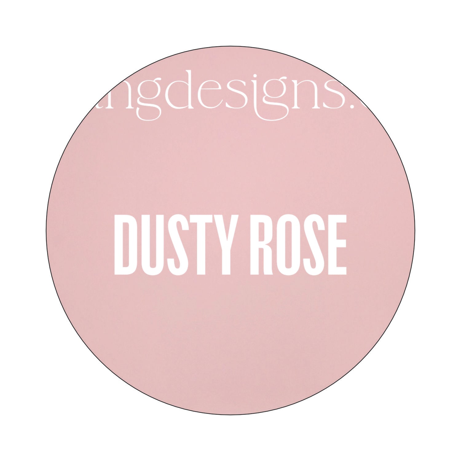Round Acrylic Sheet | Dusty Rose