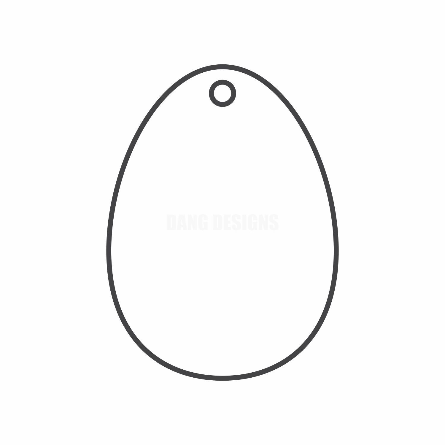 Egg Acrylic Blank