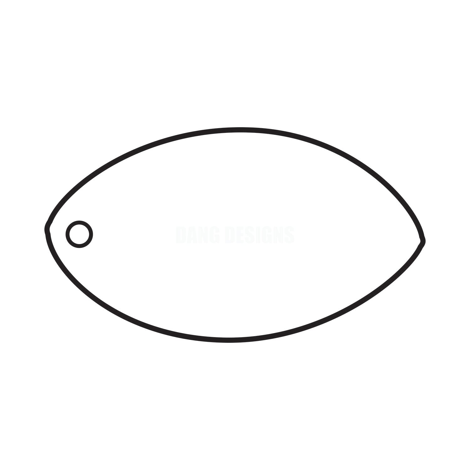 Football Acrylic Blank
