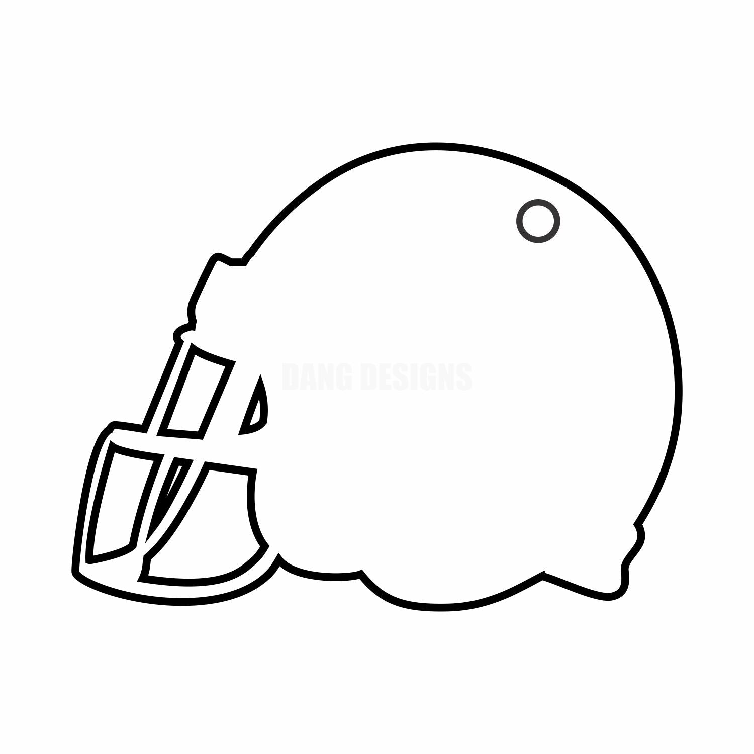 Football Helmet Acrylic Blank