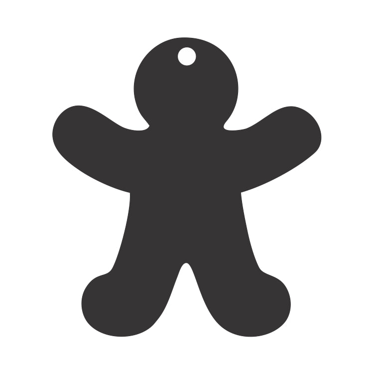 Gingerbread Man Ornament Acrylic Blank