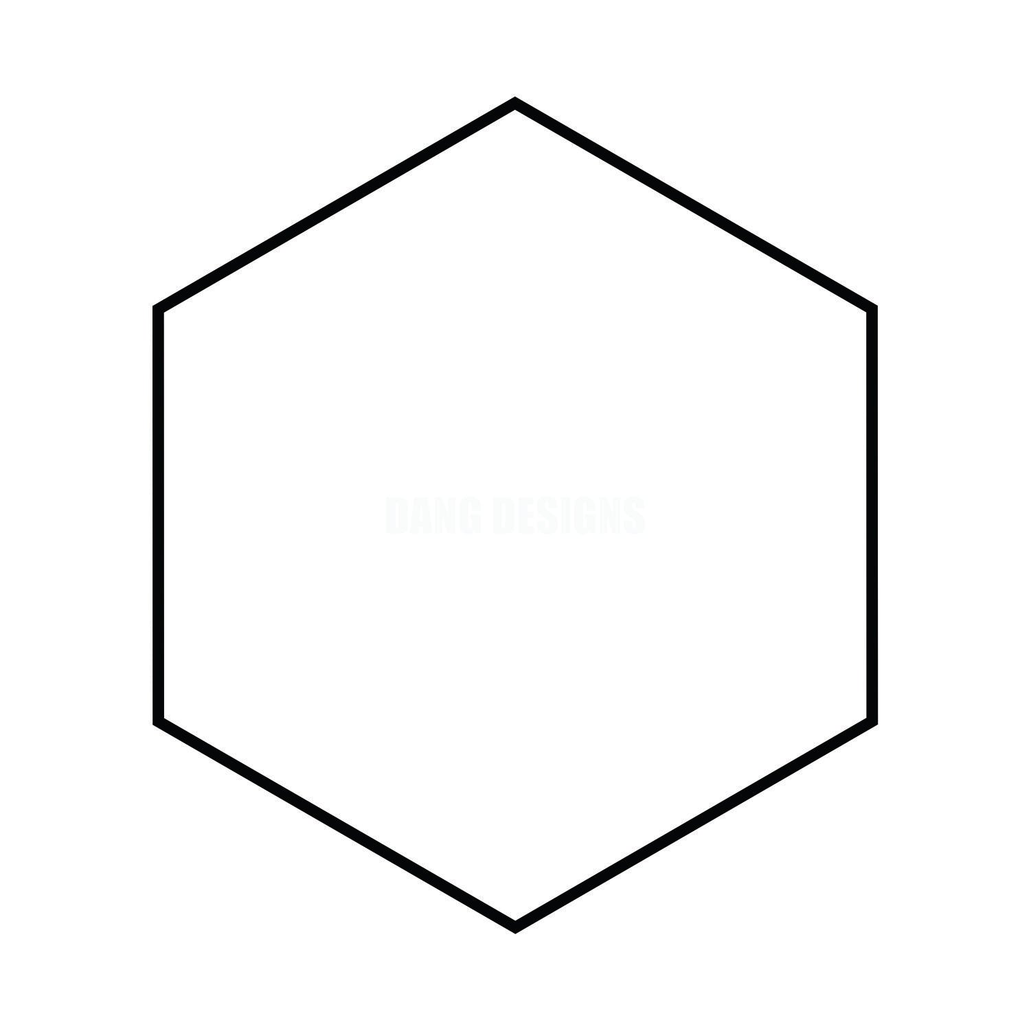 Hexagon Acrylic Blank