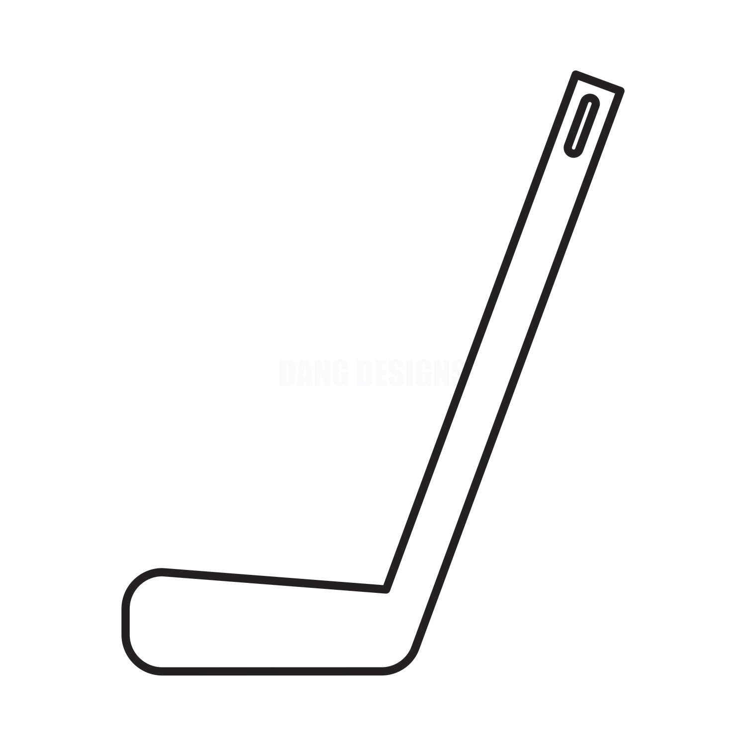 Hockey Stick Acrylic Blank