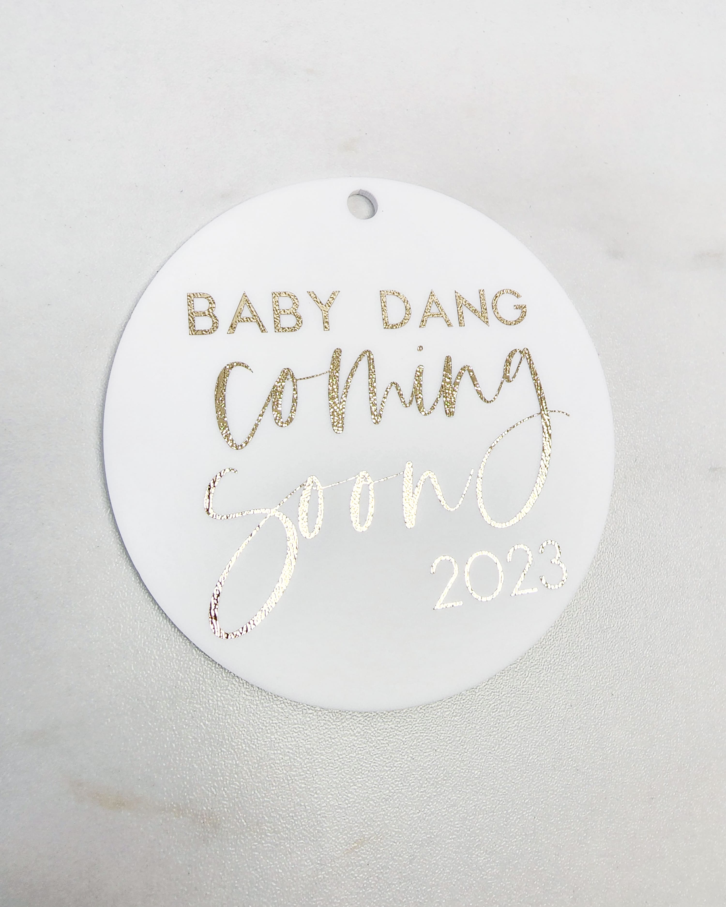 Baby Announcement Ornament | Acrylic | 3mm