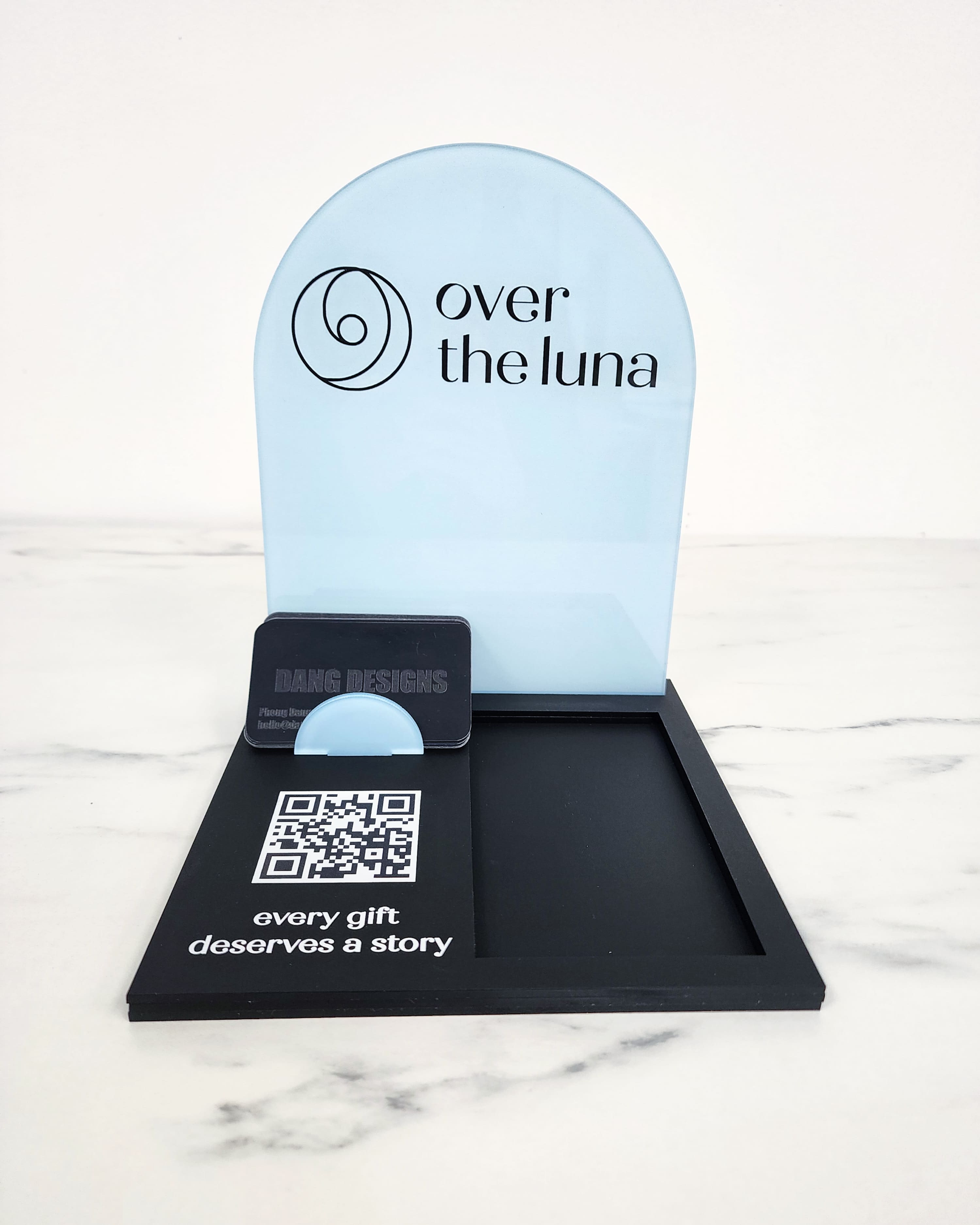 Custom Acrylic Business Card & Square Terminal/Tap Holder