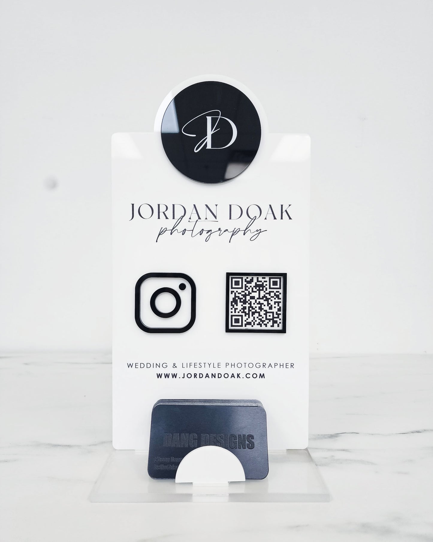 Logo Social Media Plaque & Business Card DUO | 6.5 x 12.5"