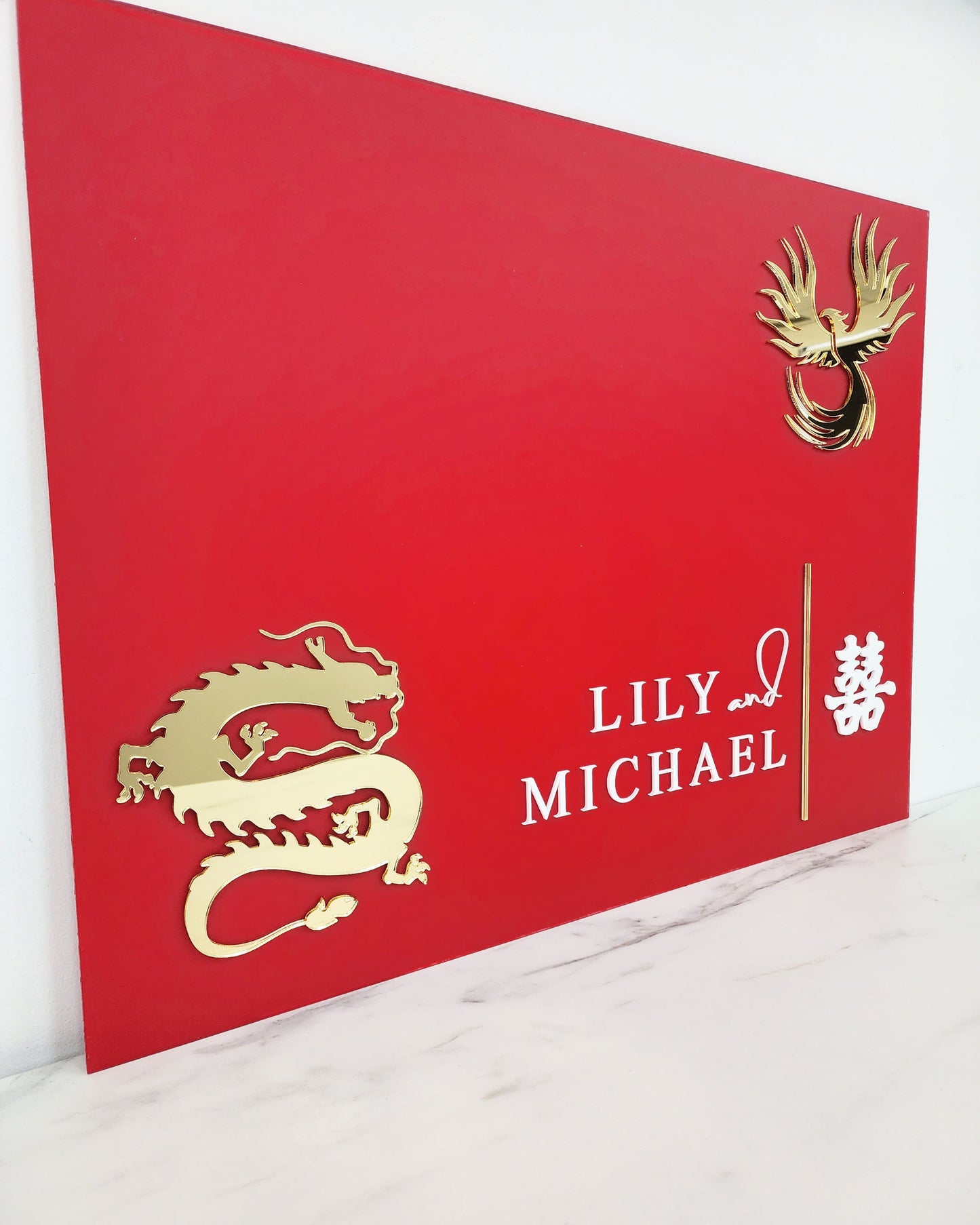 Custom Welcome Sign | Layered Acrylic | Tea Ceremony 2