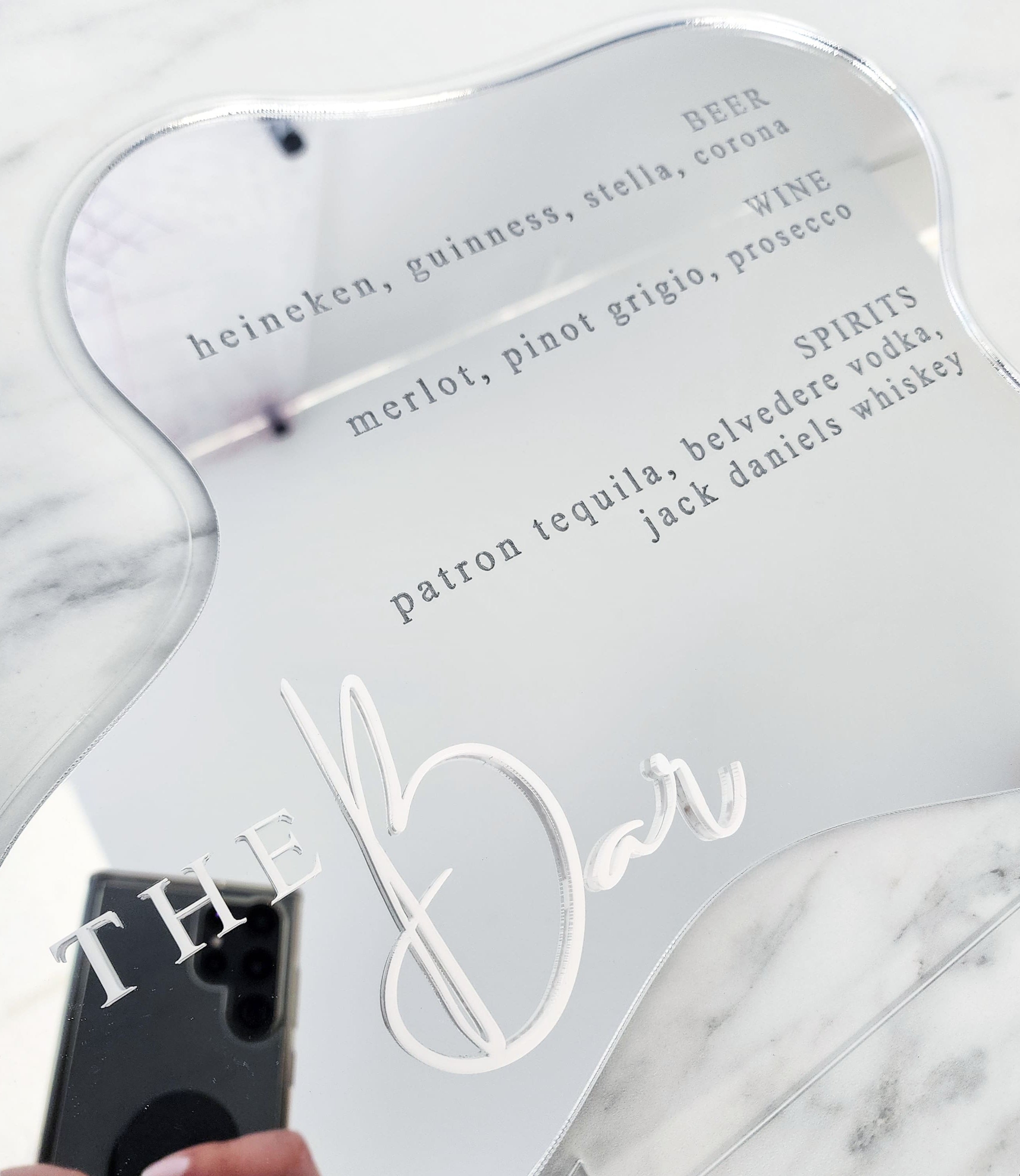 Custom Acrylic Ditto Drink/Bar Sign | 9.5 x 12.5"
