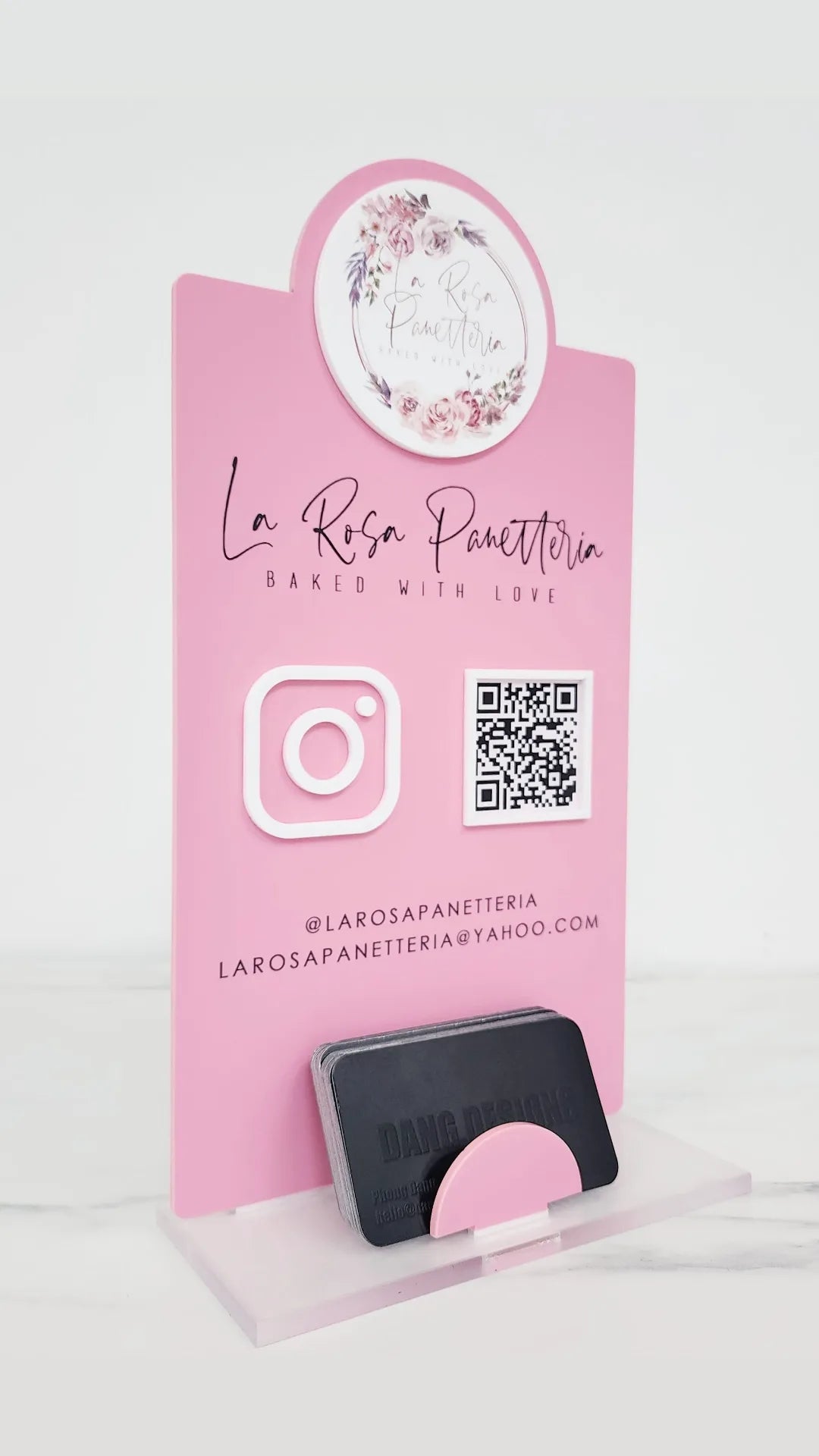 Logo Social Media Plaque & Business Card DUO | 6.5 x 12.5"