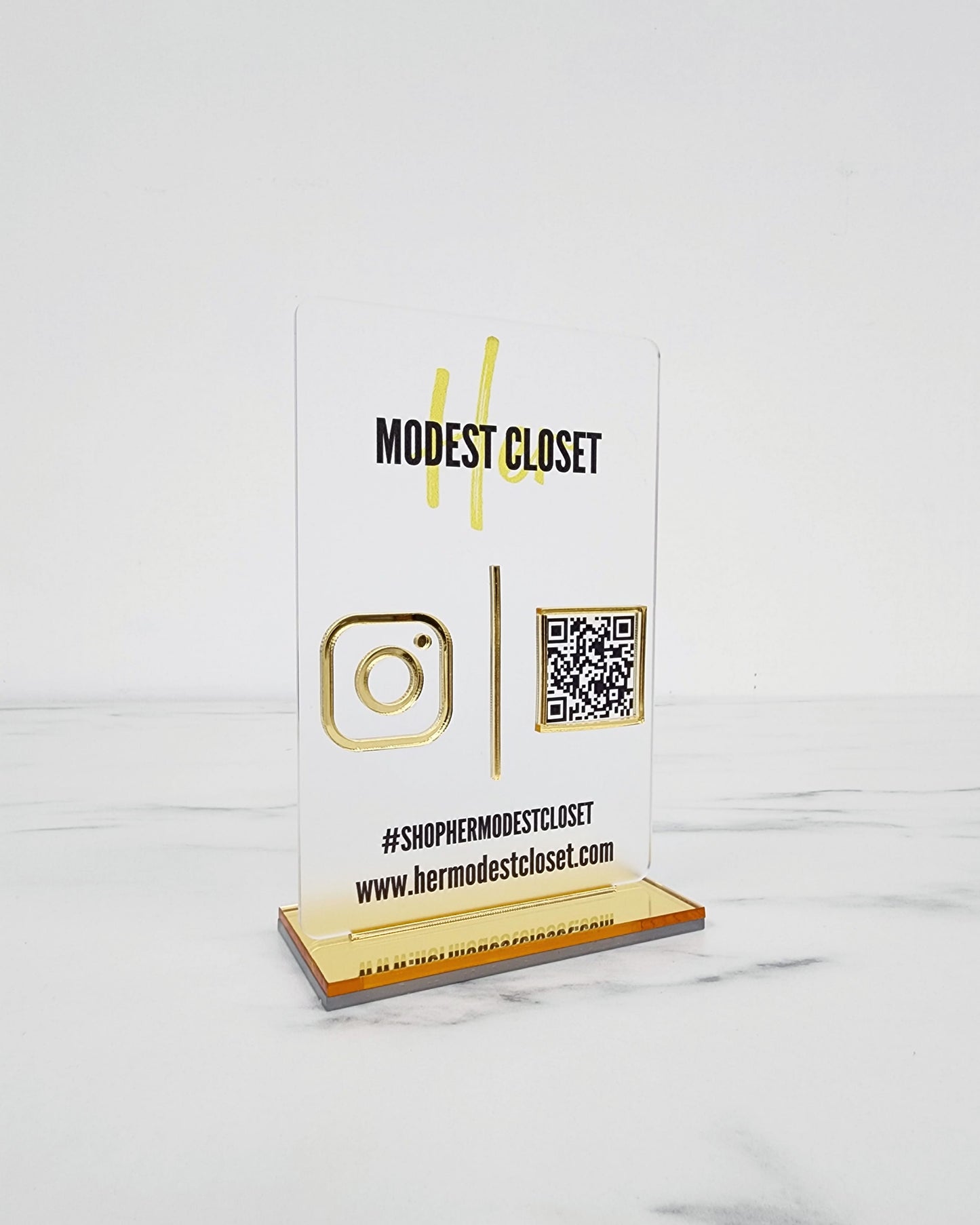 Logo Social Media Plaque | 4 x 6"