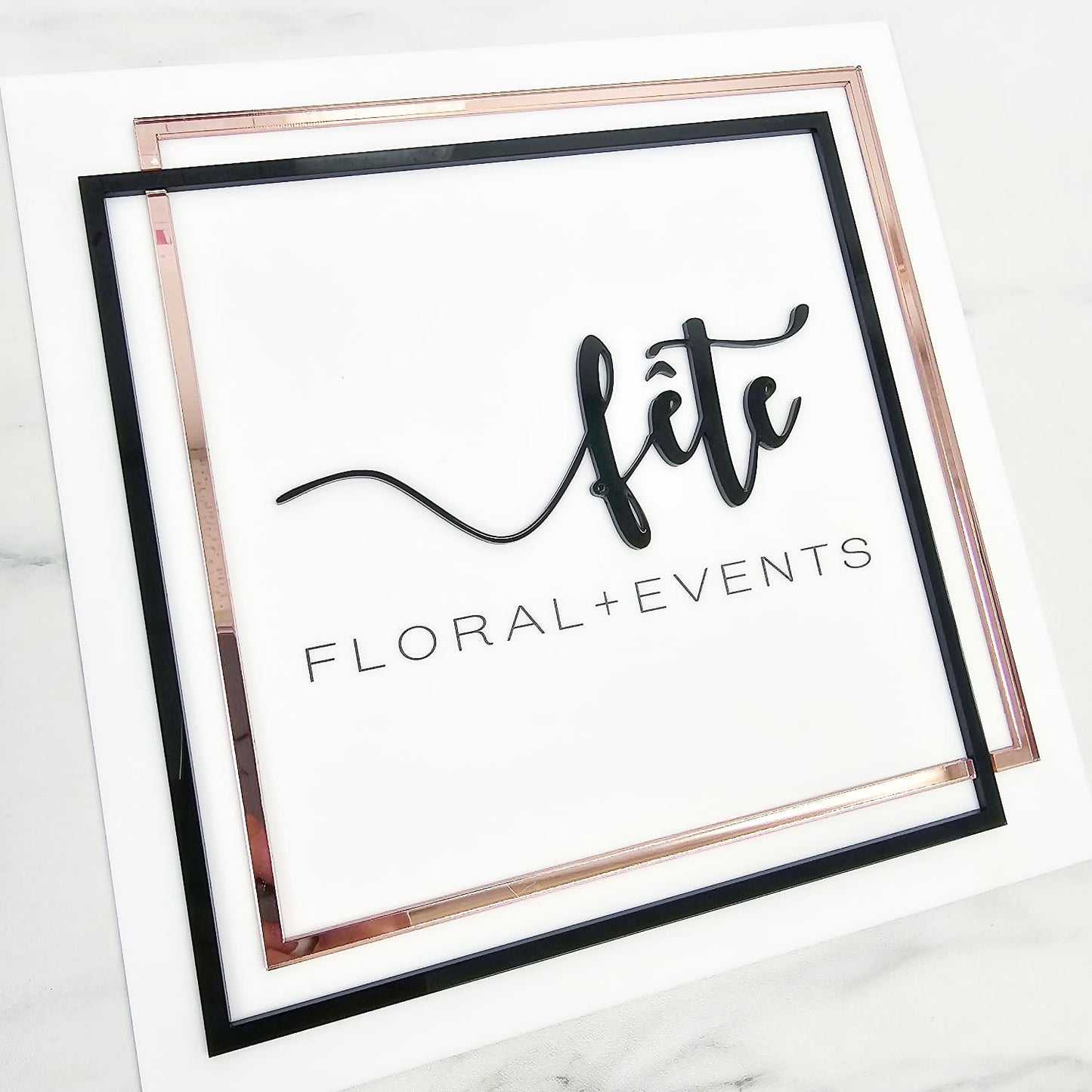 Square Custom Business Sign