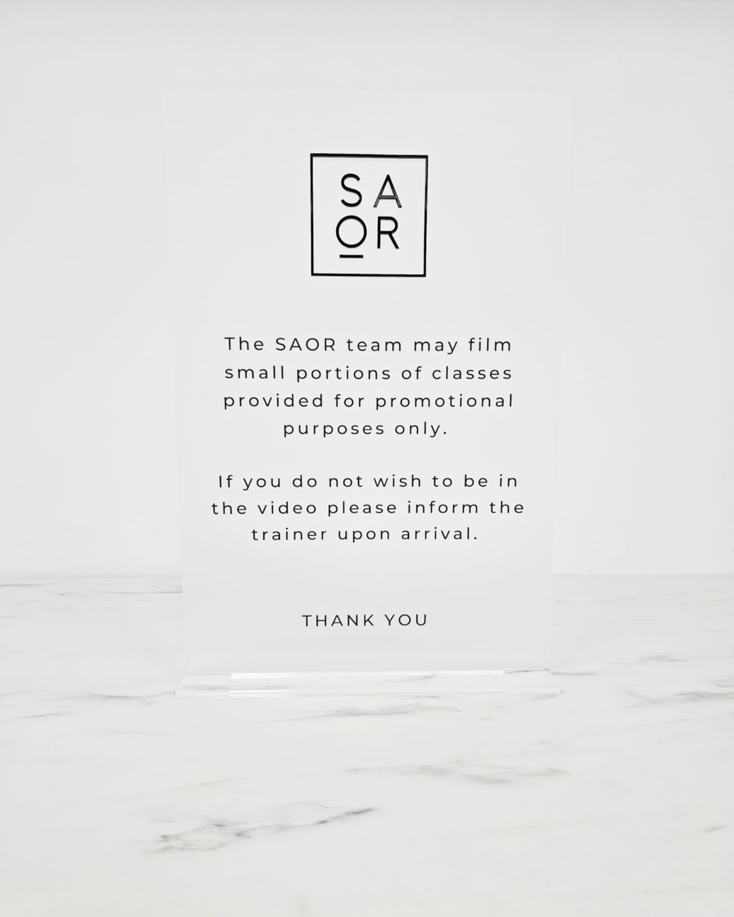 Lash Aftercare Acrylic Sign