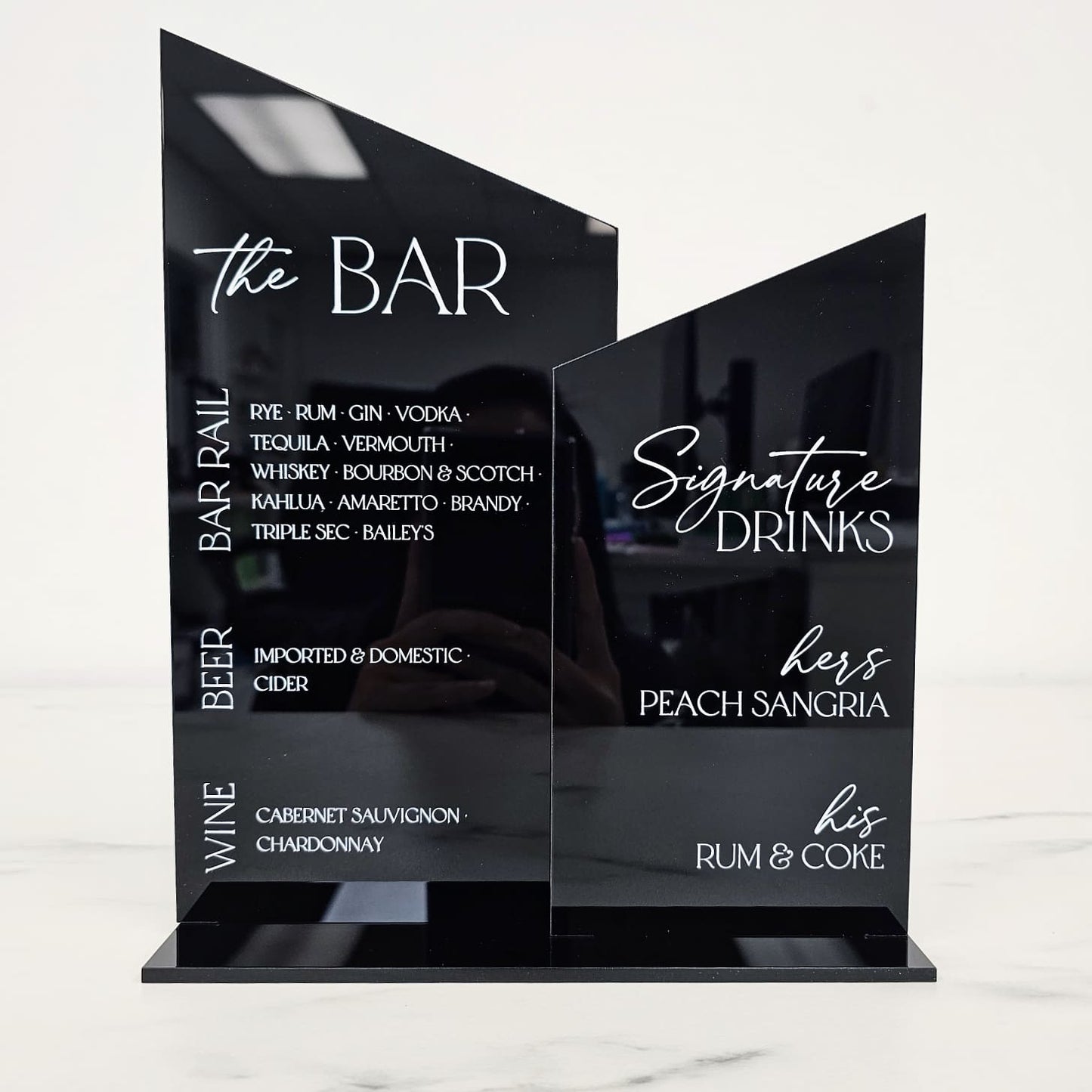 Custom Dual Bar Sign | 10 x 8"