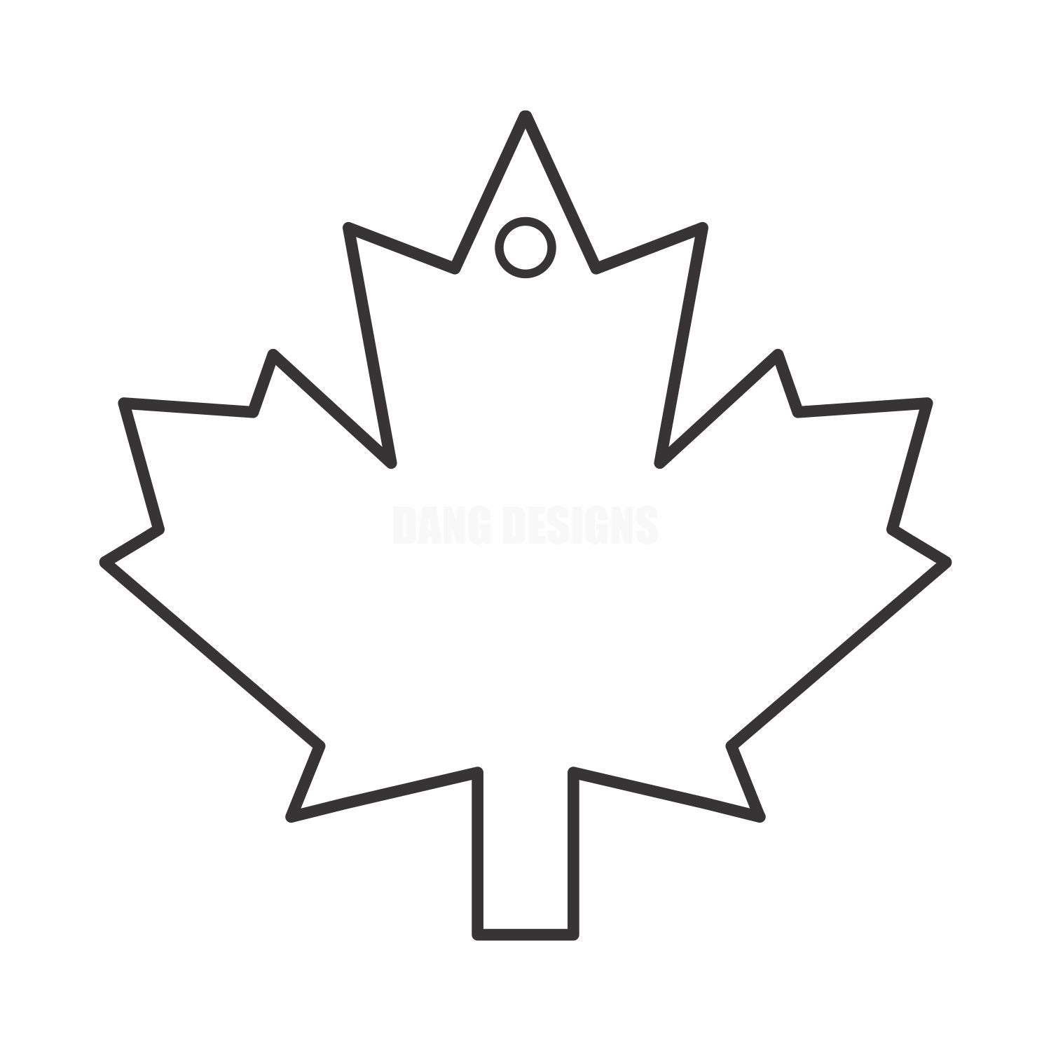 Maple Leaf Acrylic Blank