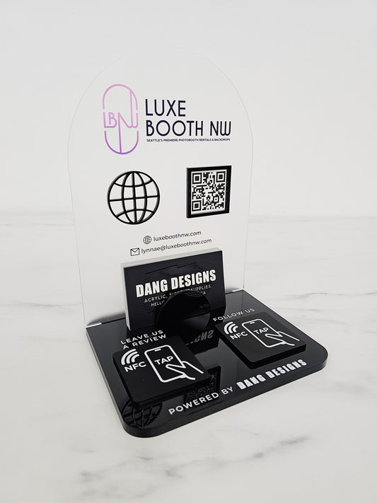 NFC Arch & Business Card Holder Sign | 6 x 8"