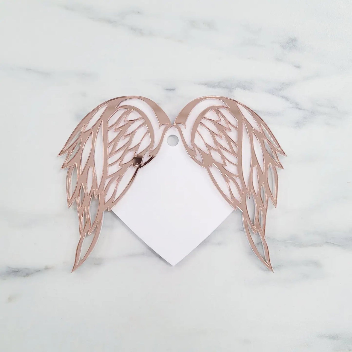 Angel Wing Heart Ornament | Layered Acrylic | 3mm