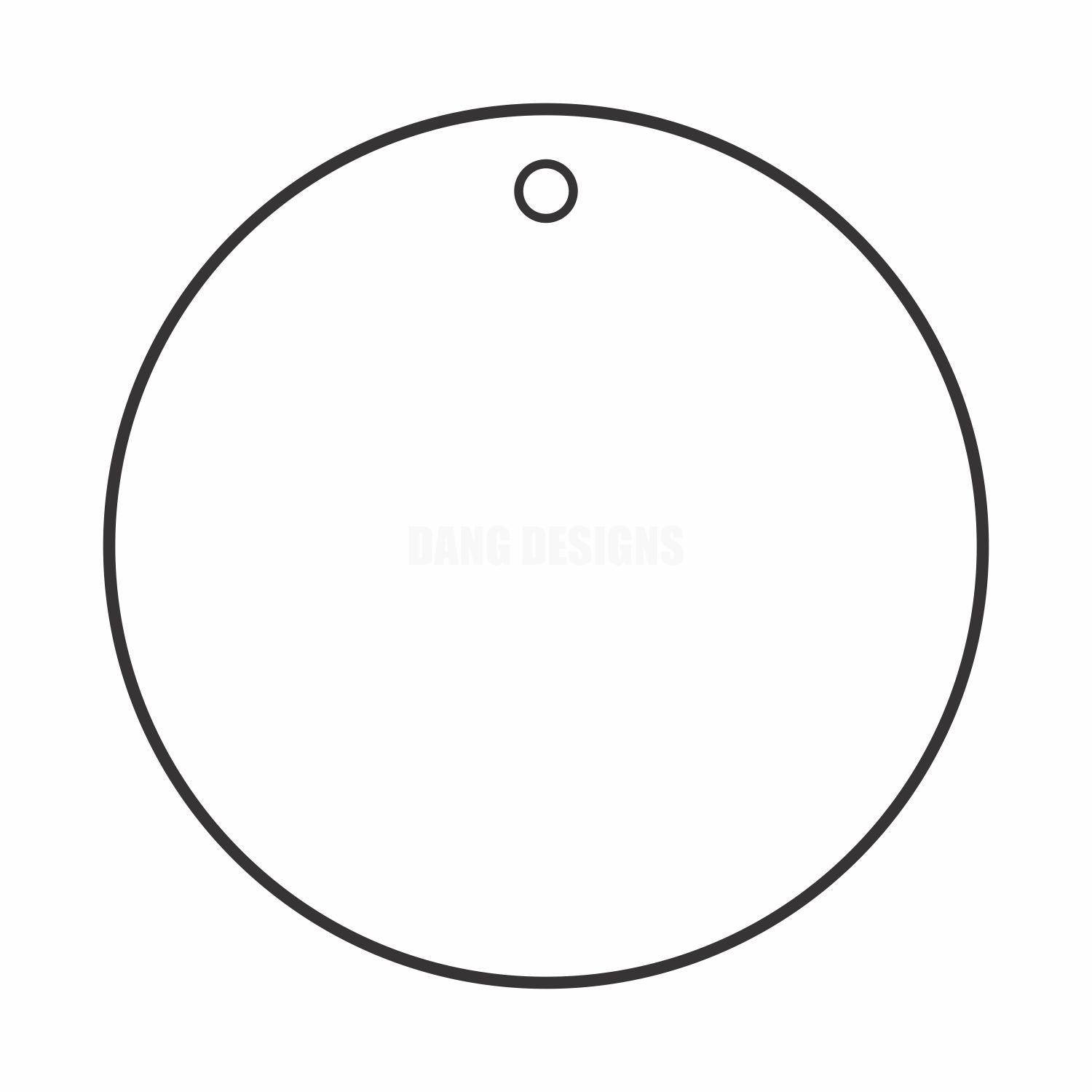Round Circle Acrylic Blank