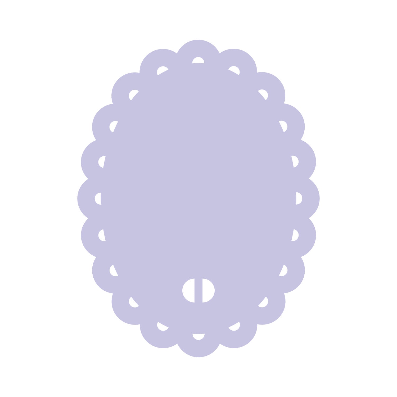 Scalloped Oval Acrylic Blank