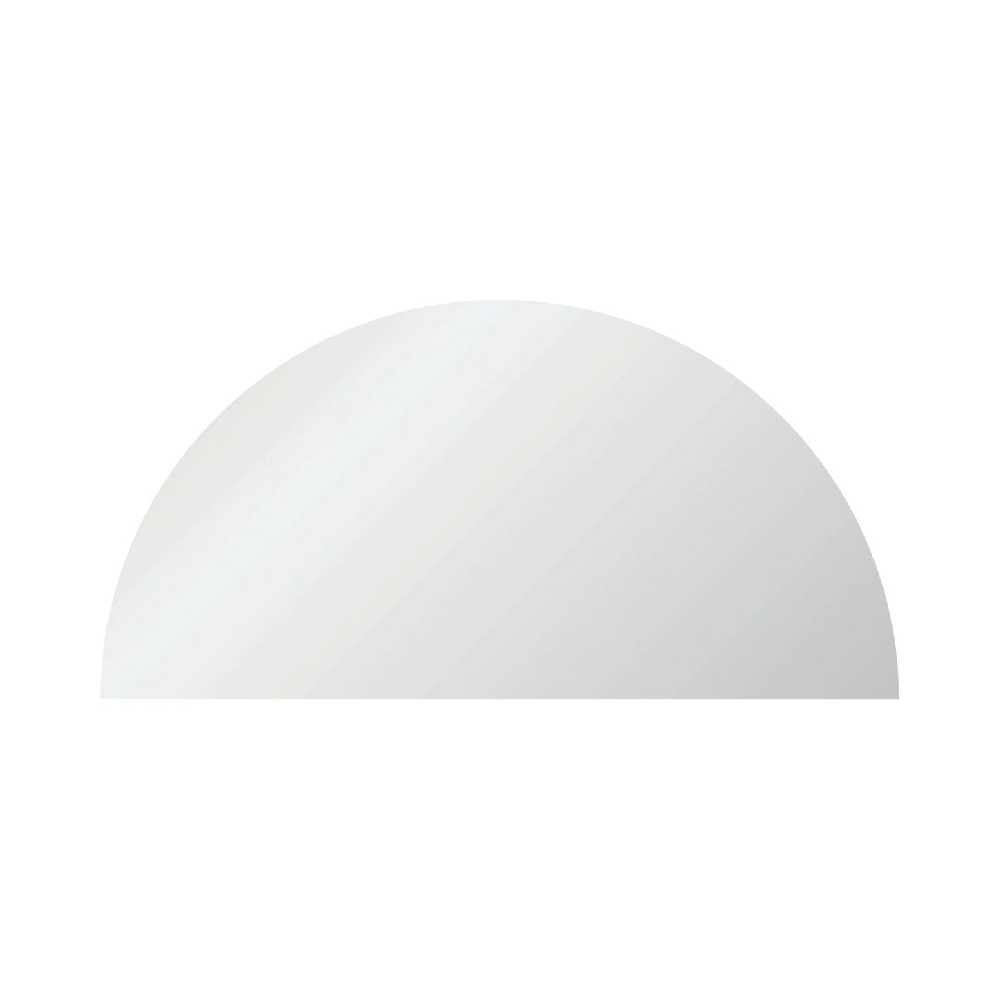 Semi Round Circle Acrylic Blank | Mirrored