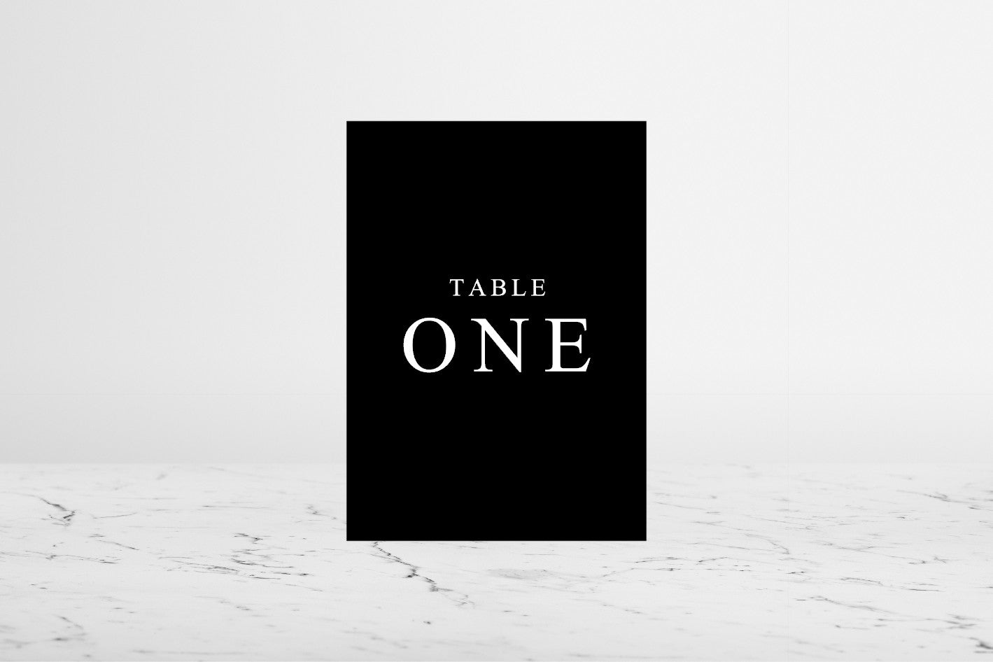 Custom Acrylic Table Number | The ELIZABETH