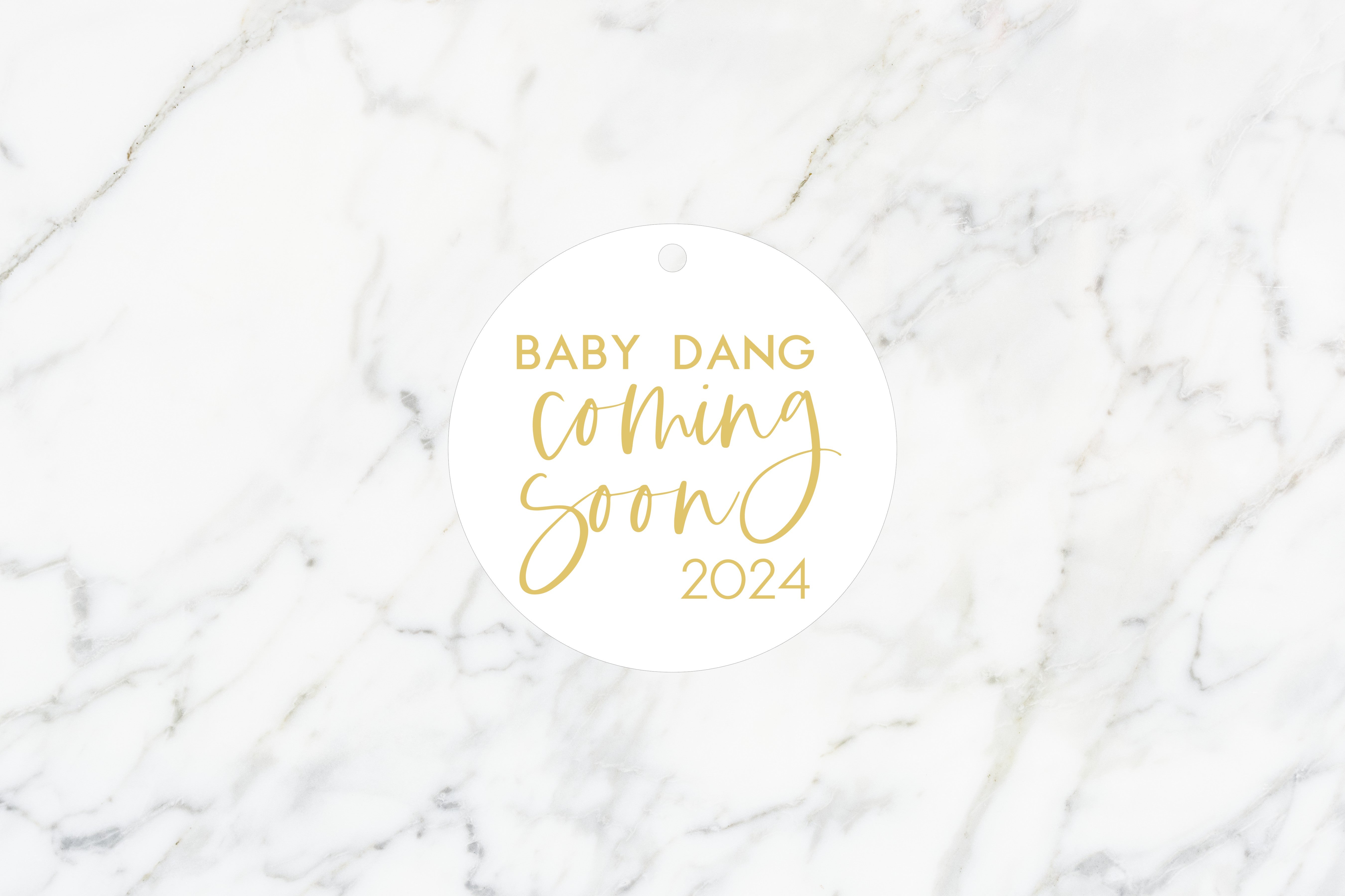 Baby Announcement Ornament | Acrylic | 3mm