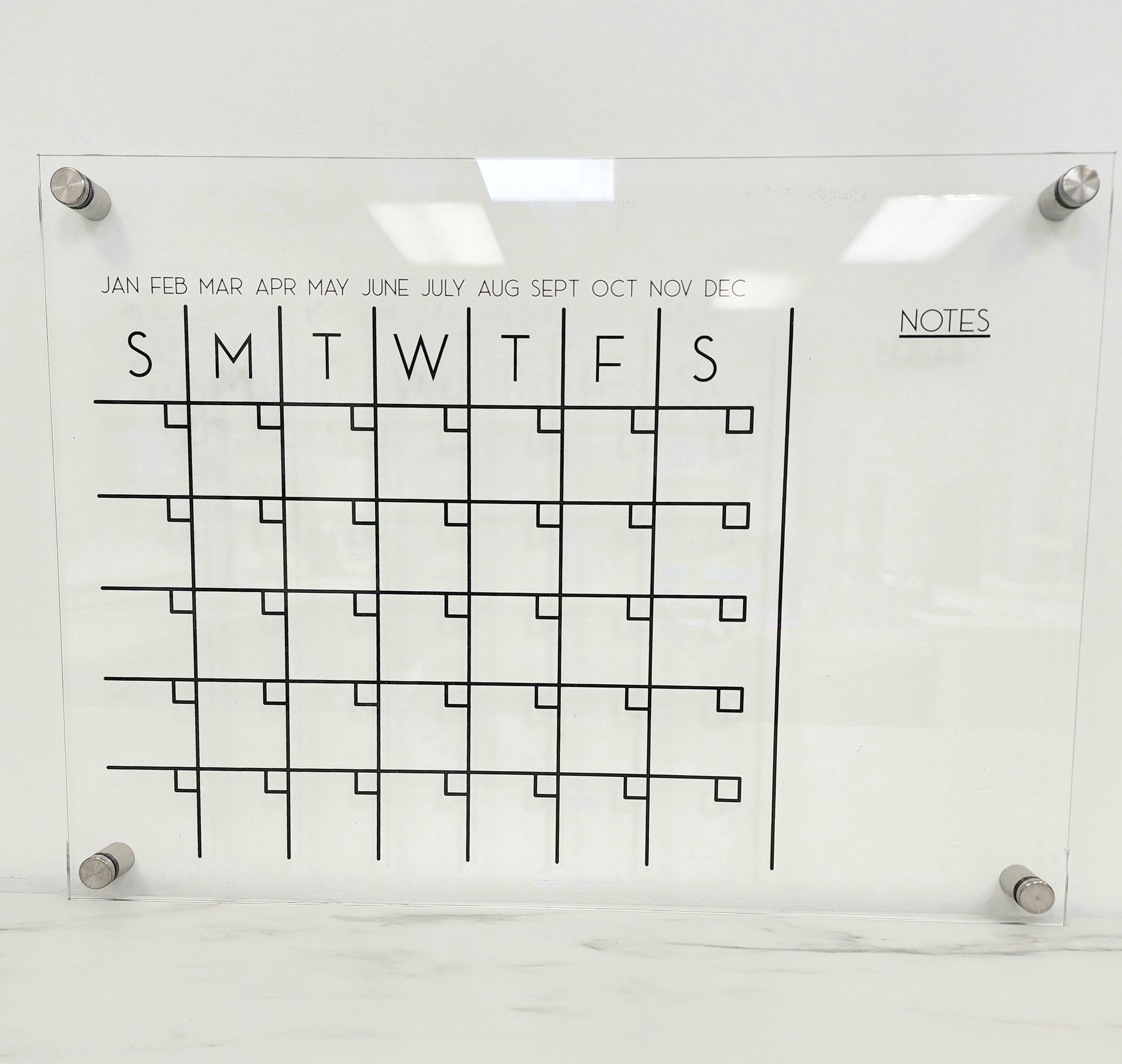 UV Printed Acrylic Calendar