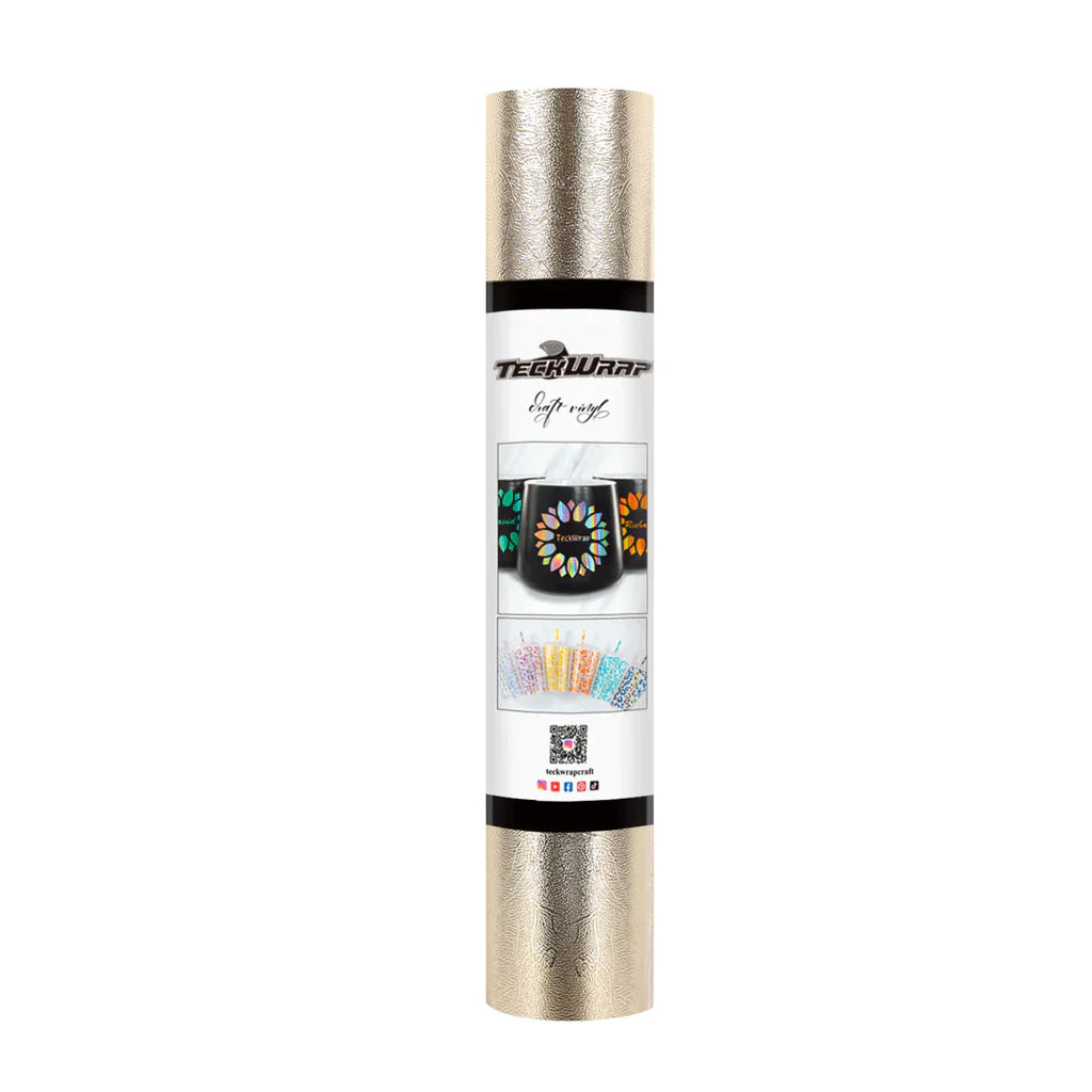 Textured Metallic Adhesive Vinyl | Teckwrap | 12" x 5ft