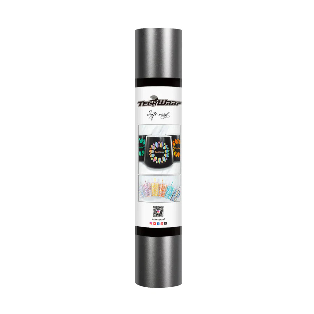 Metallic Satin Chrome Adhesive Vinyl | Teckwrap | 12" x 5ft