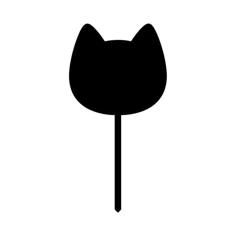 Cat Head | Blank Acrylic Cake Topper