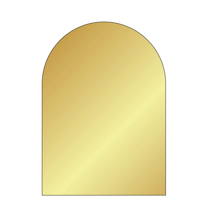 Arch Acrylic Sheet | Gold Mirrored