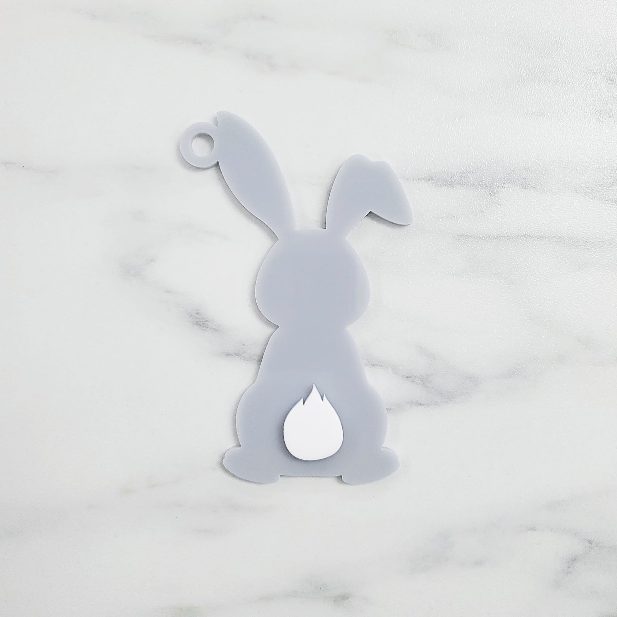 Bunny with Flame Tail Acrylic Blank