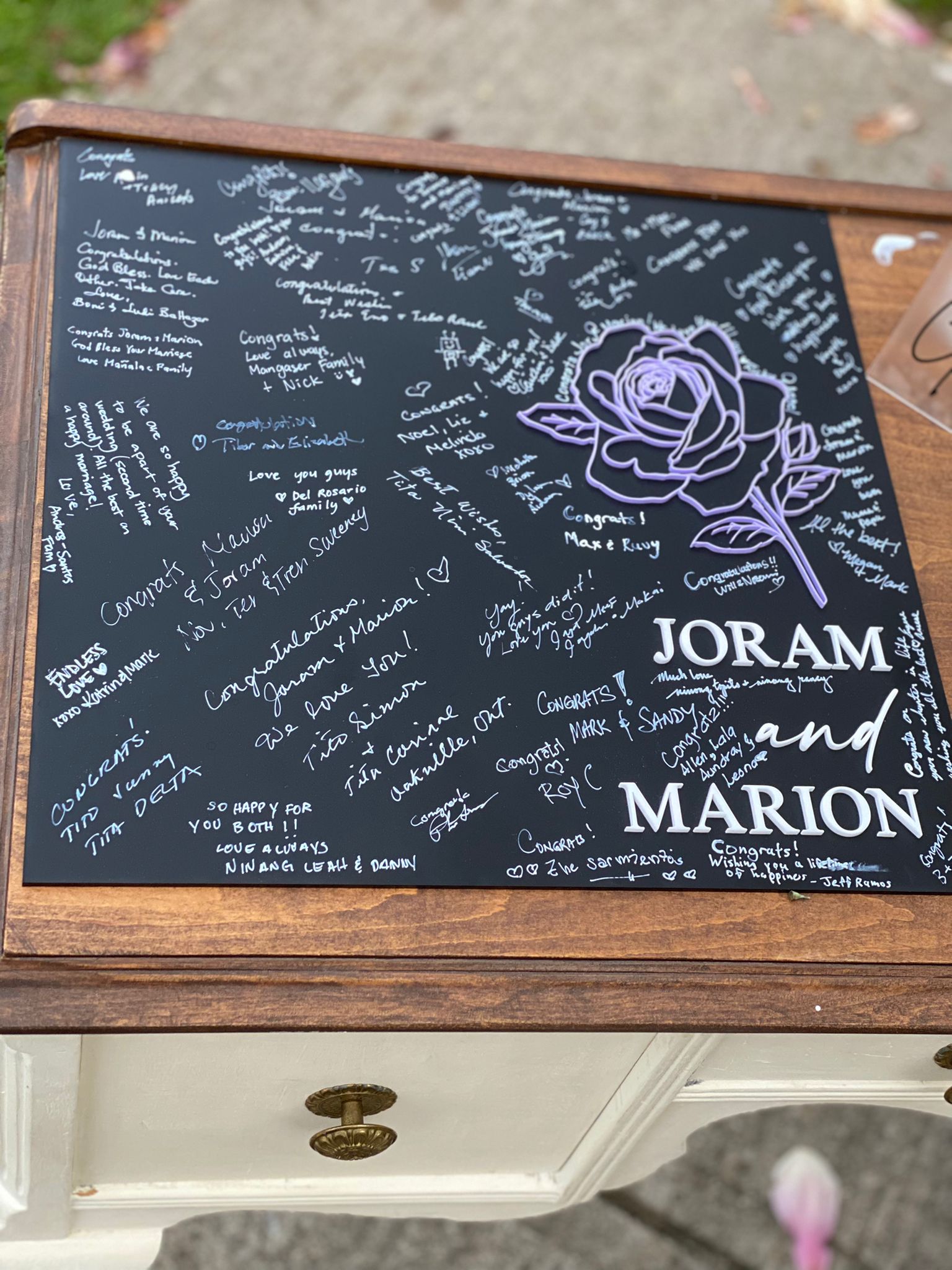 Custom Acrylic Guestbook | Layered Acrylic