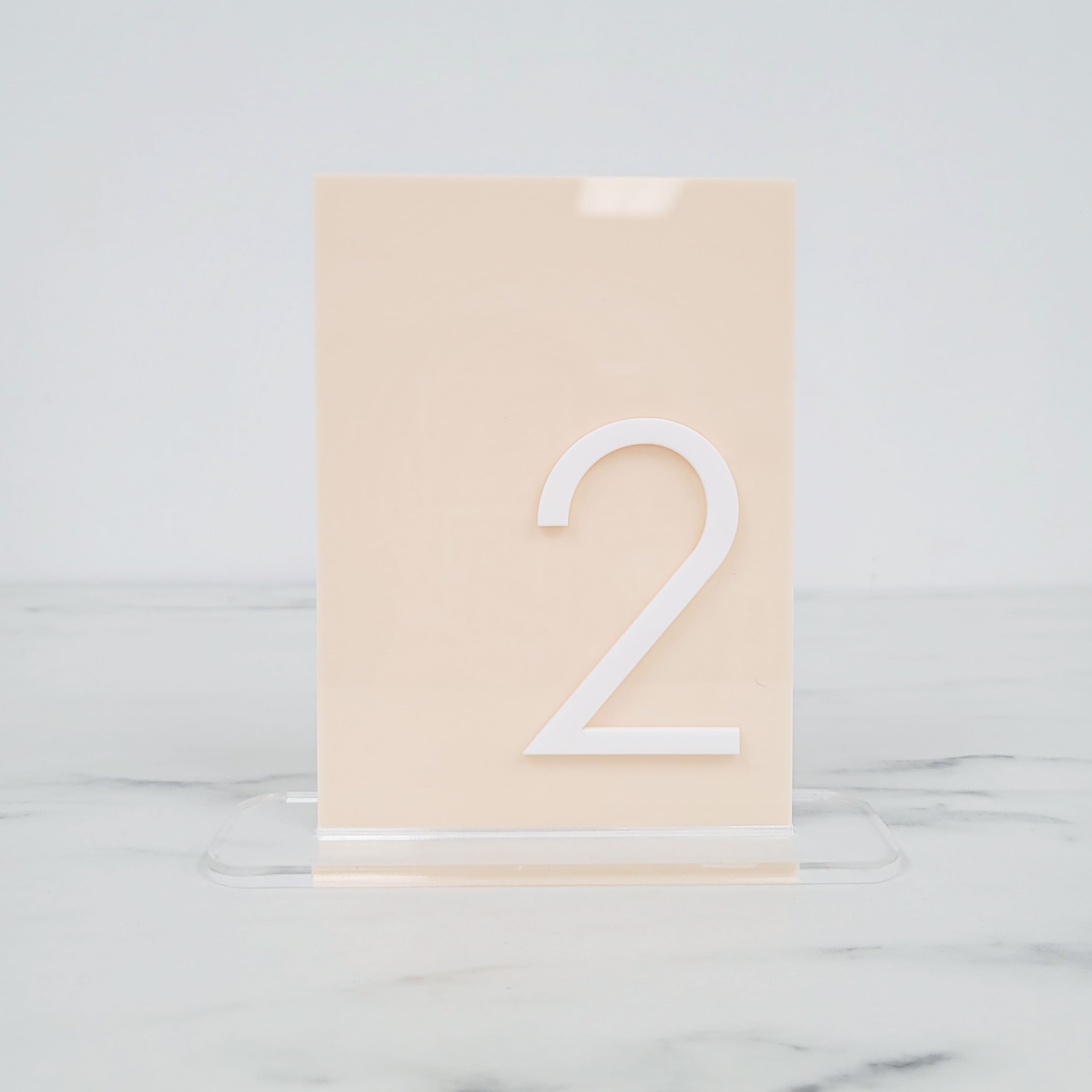 Custom Table Number | Layered Acrylic Number