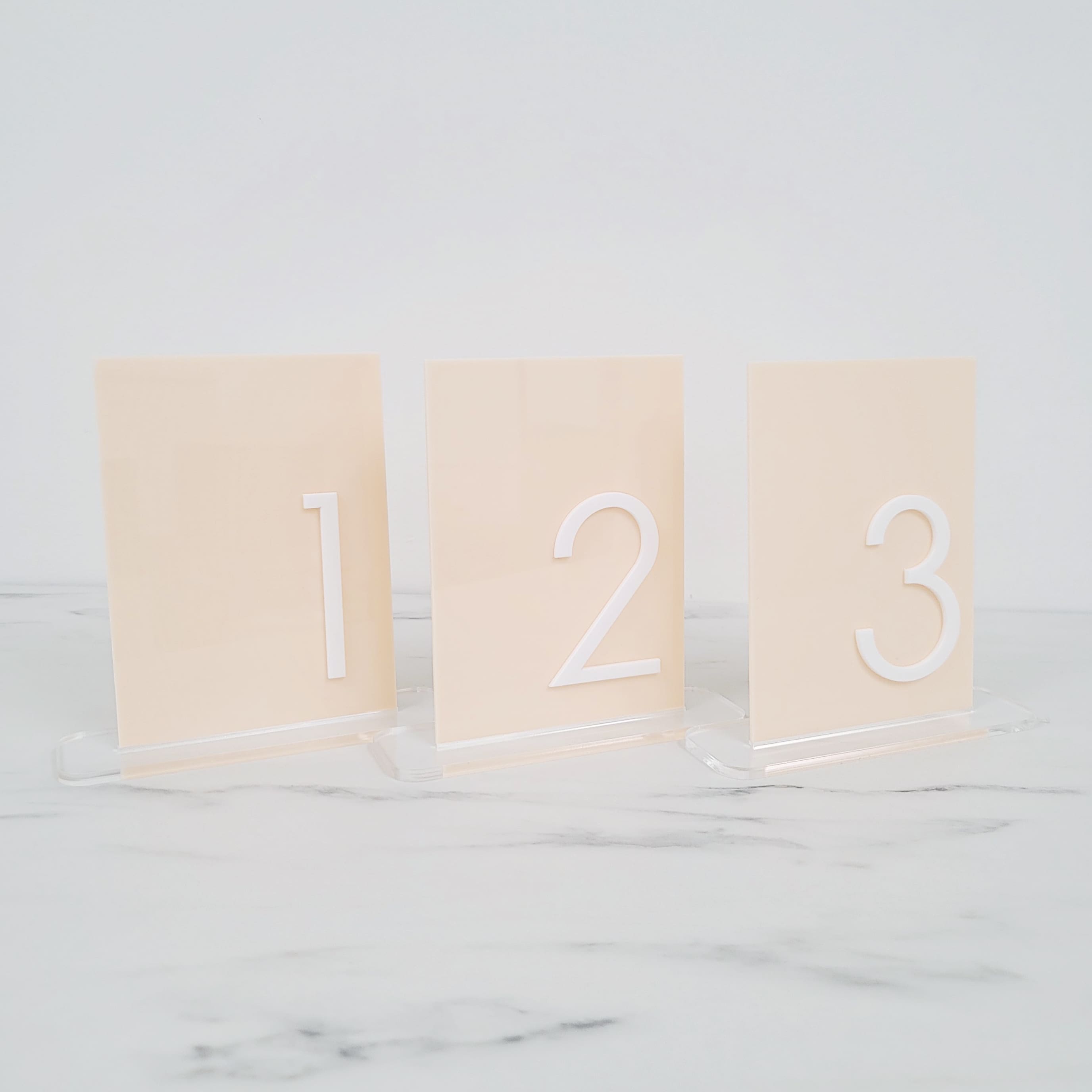 Custom Table Number | Layered Acrylic Number