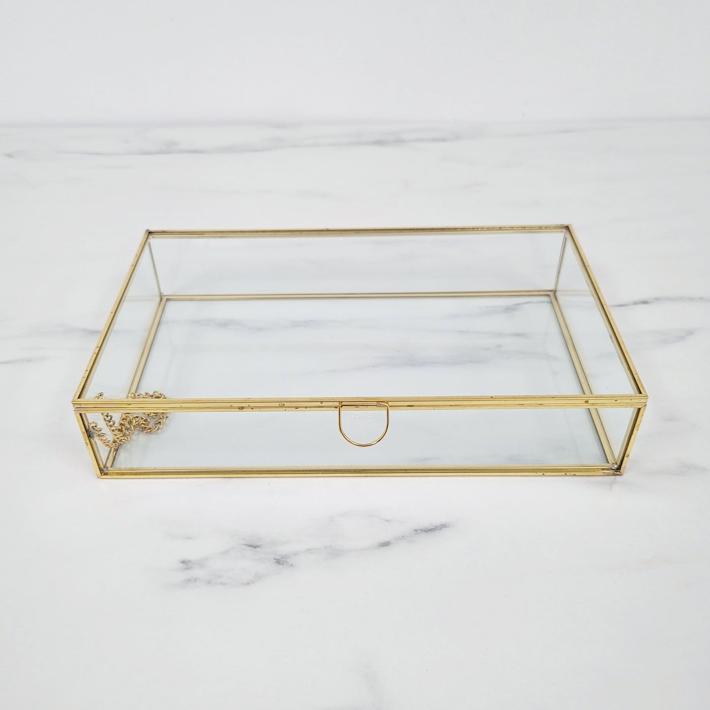 Gold Metal Jewelry Box