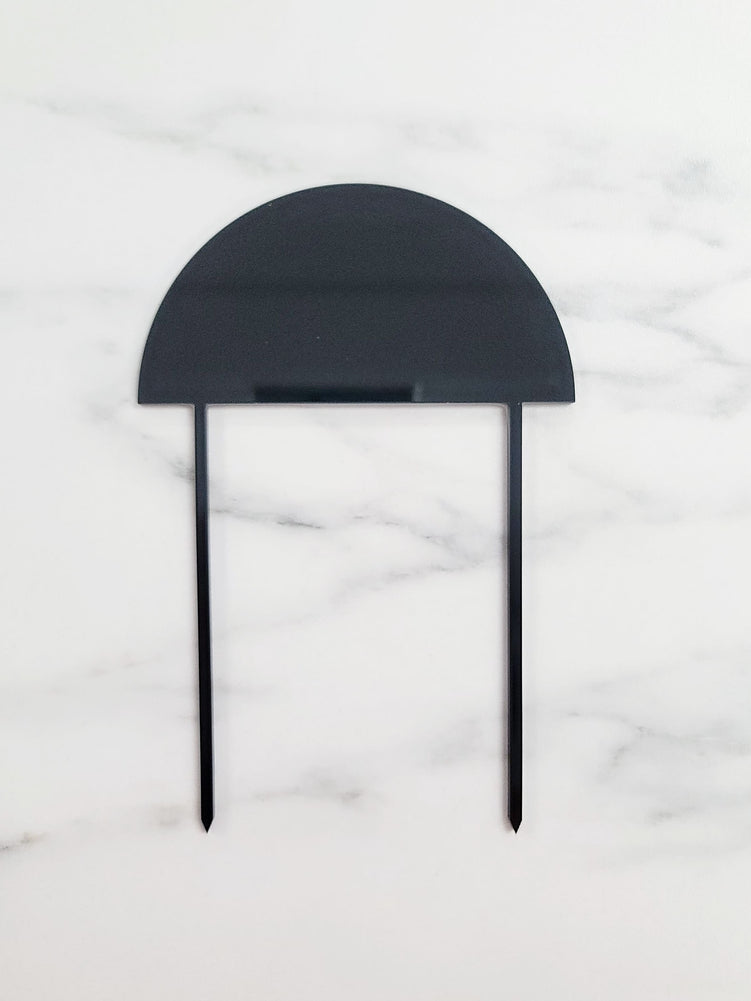 Half Round | Blank Acrylic Cake Topper