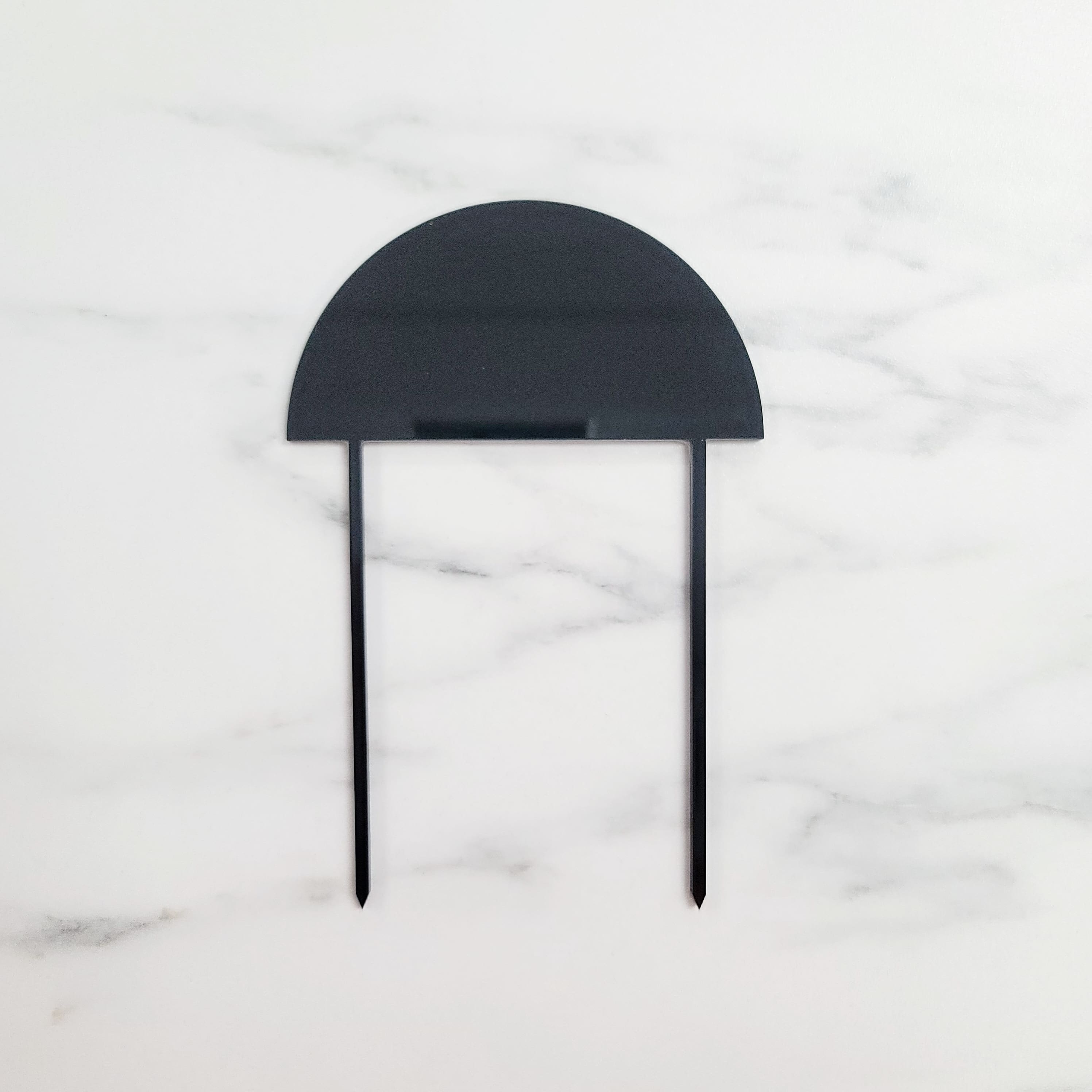 Half Round | Blank Acrylic Cake Topper