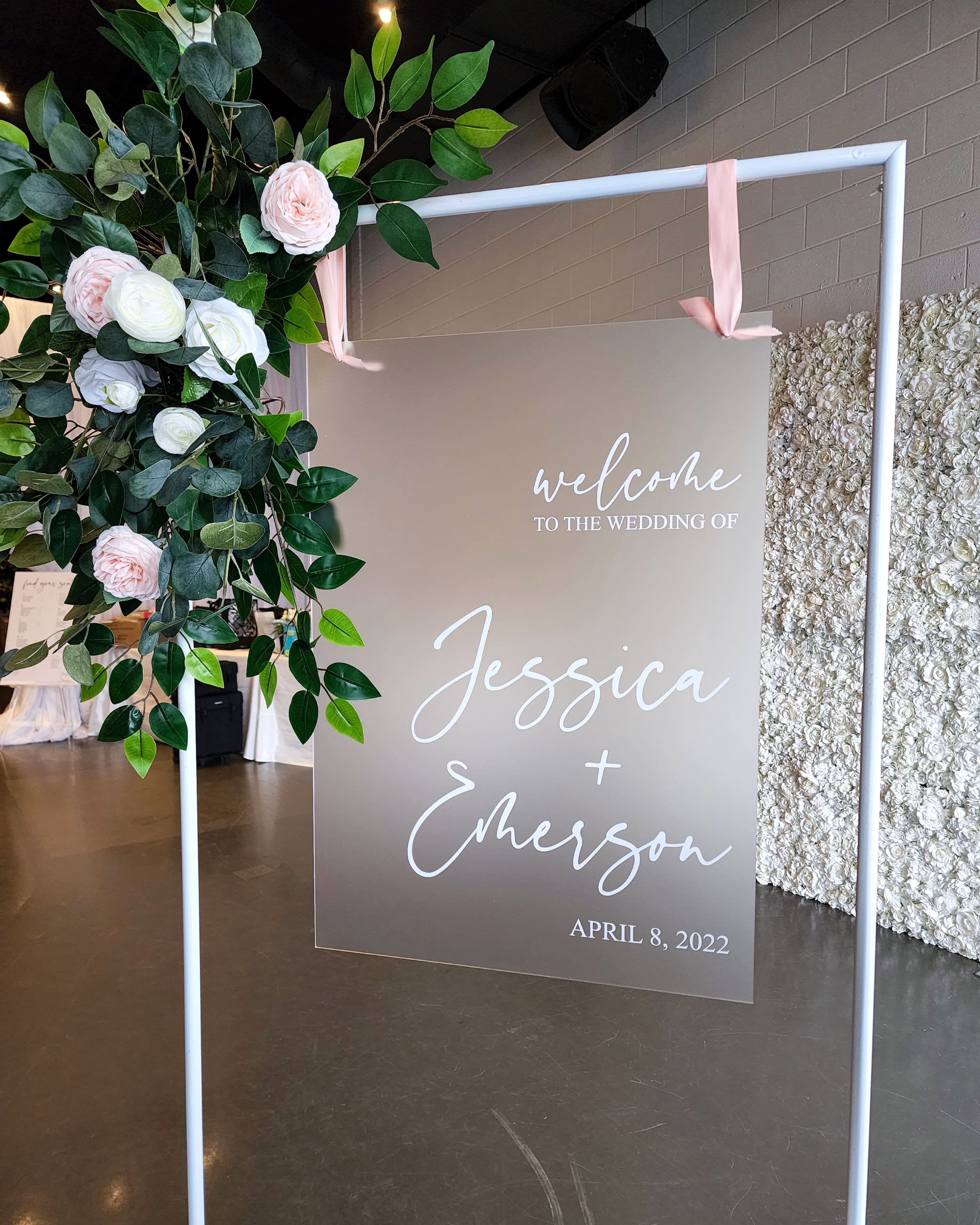 Custom Acrylic Welcome Sign
