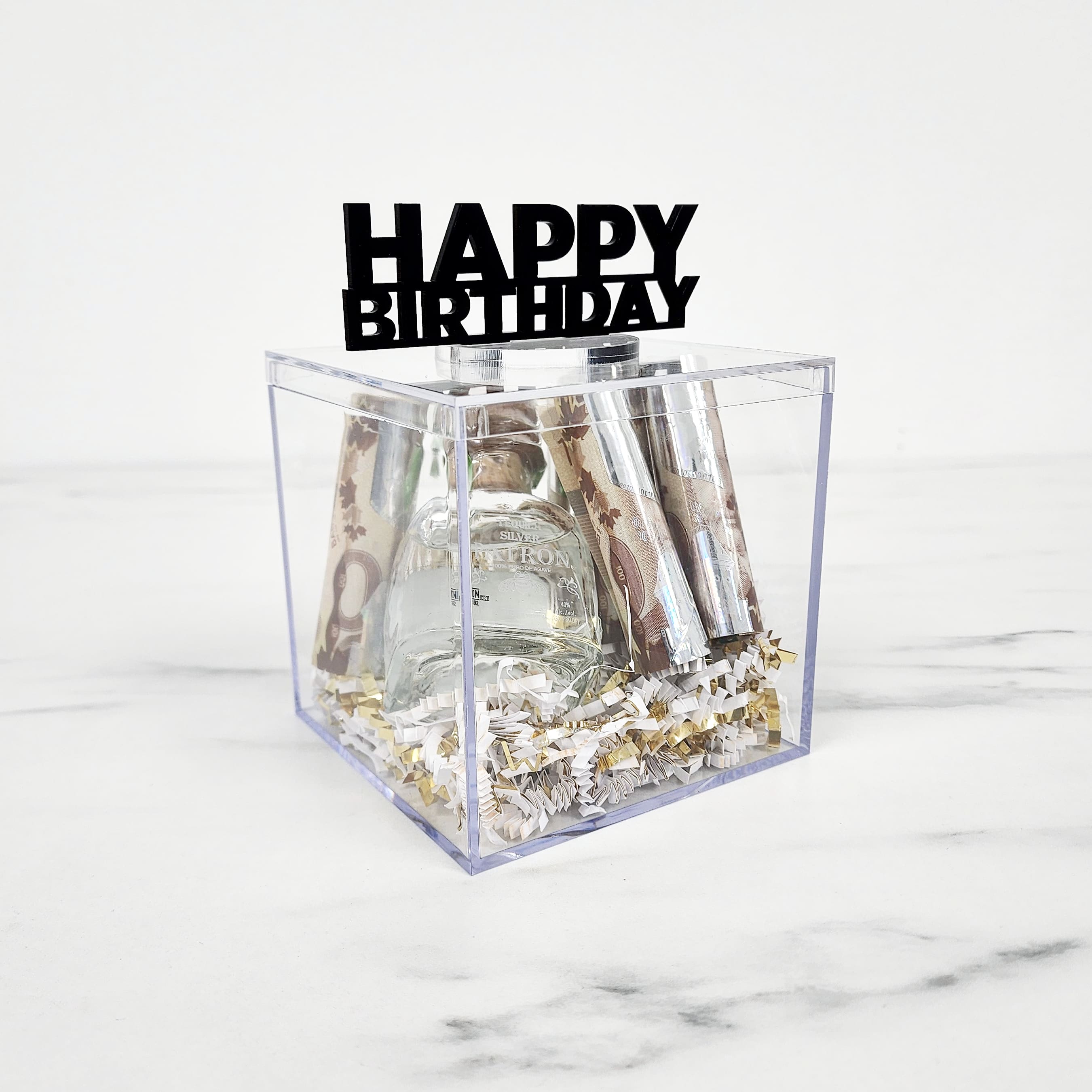 Freestanding Happy Birthday | Box Topper