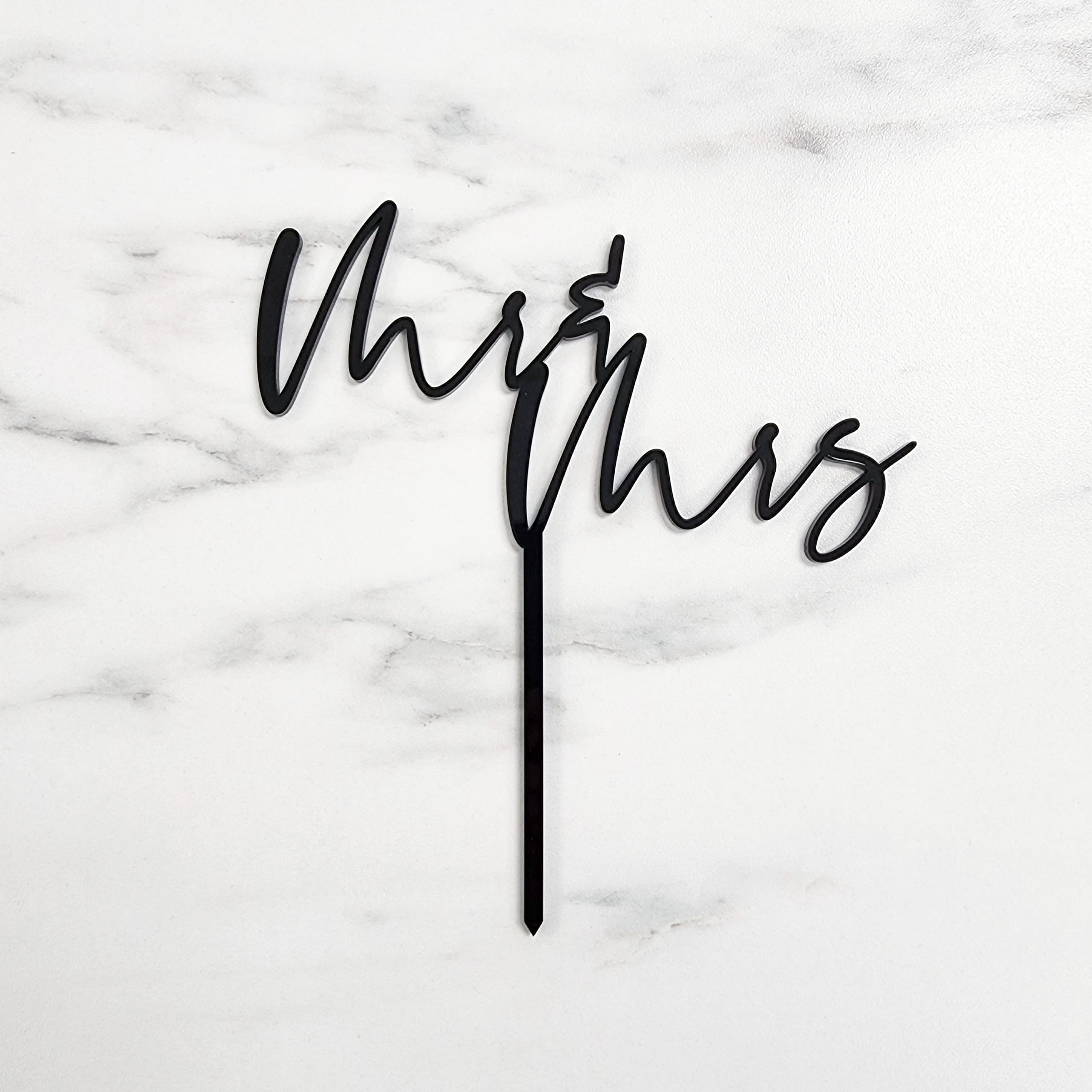 Mr & Mrs | Acrylic Cake Topper